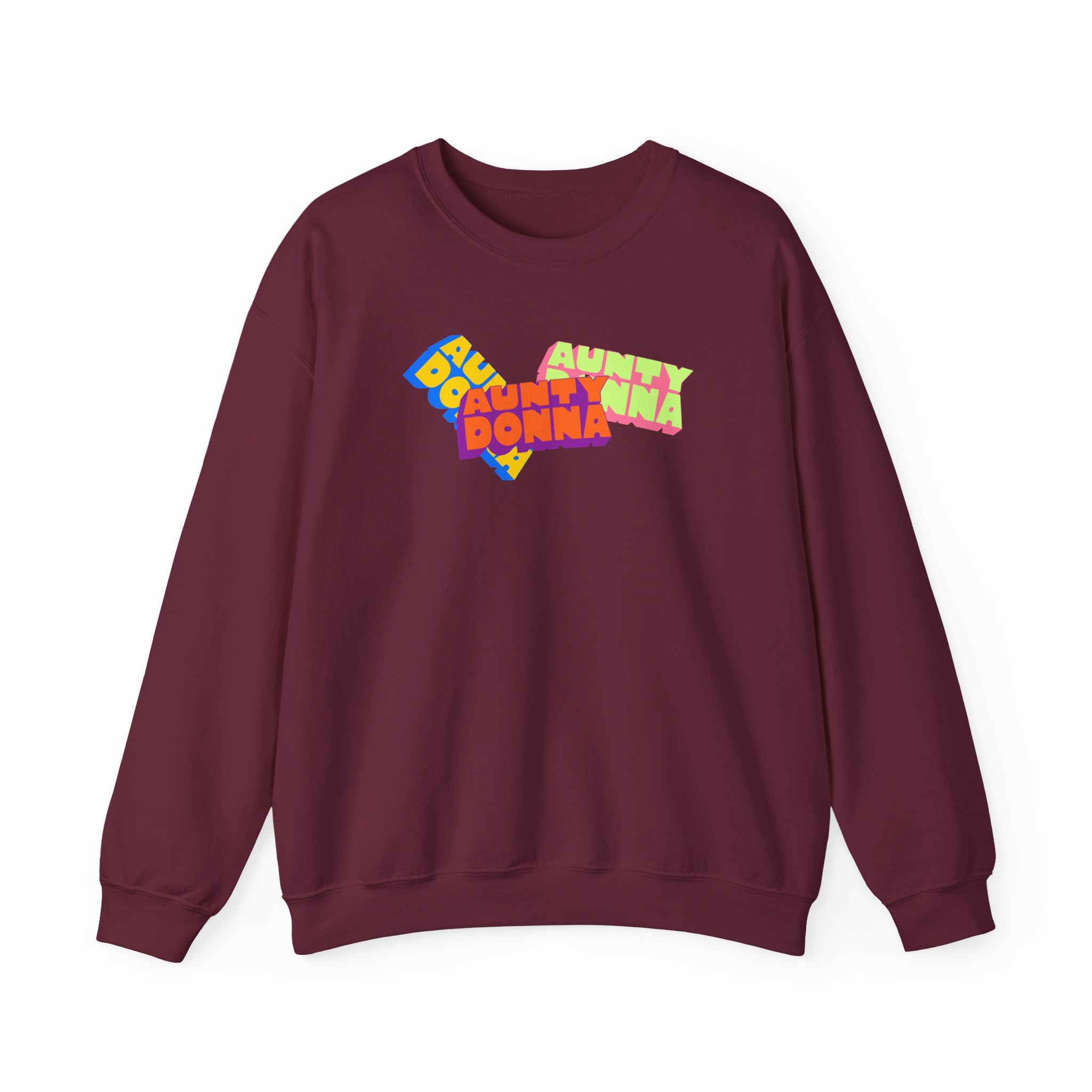 Aunty Donna Three Logo Unisex Heavy Blendâ„¢ Crewneck Sweatshirt