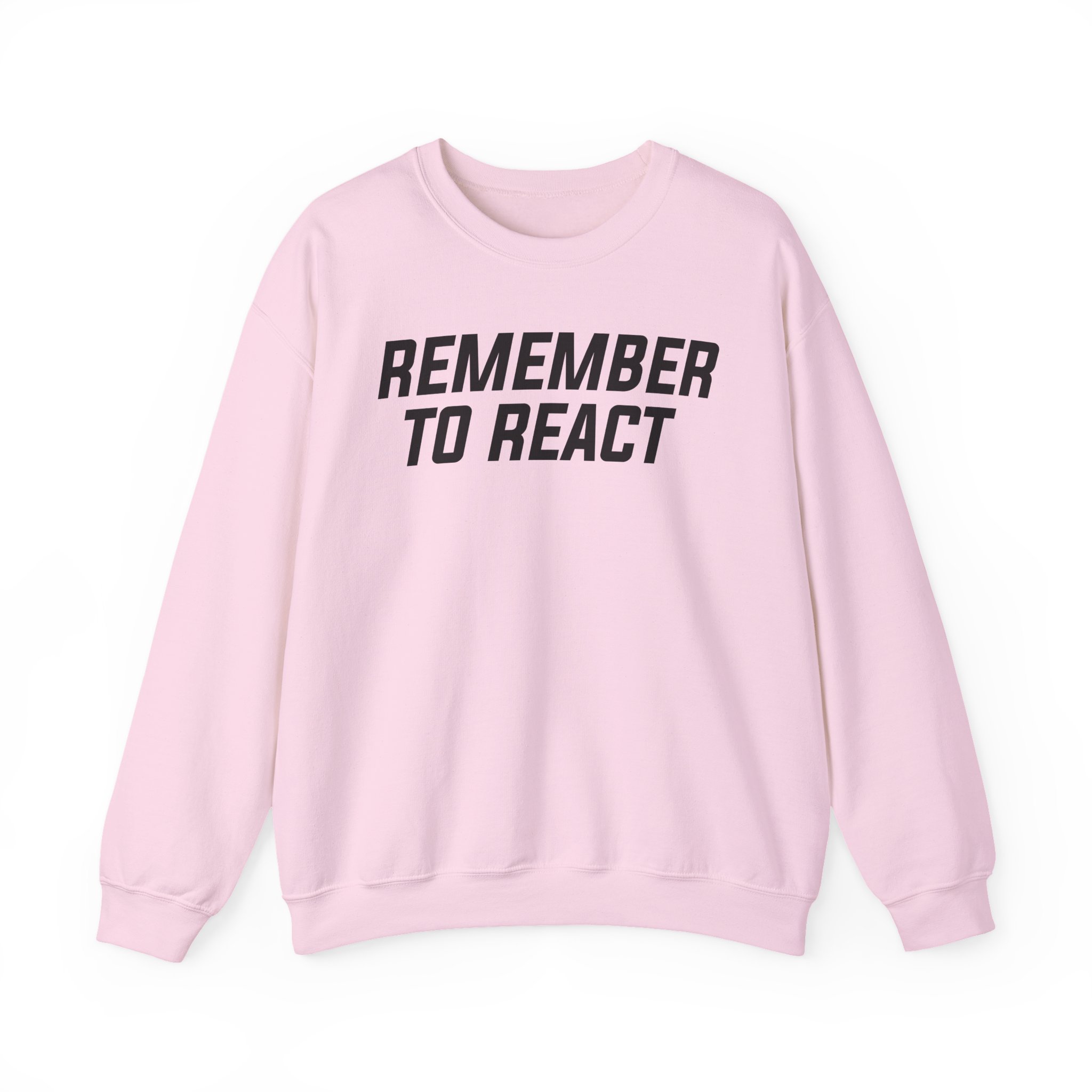 Jenny Holzer Remember to React Unisex Heavy Blendâ„¢ Crewneck Sweatshirt