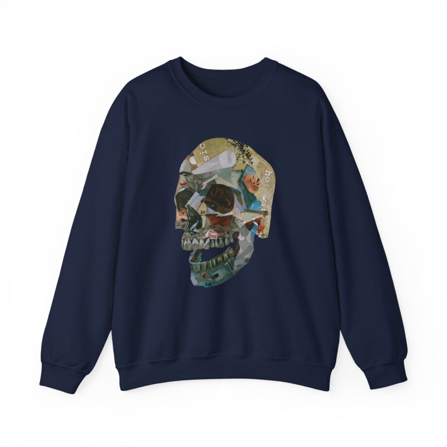 Hot Water Music Album Collage Skull Unisex Heavy Blend™ Crewneck Sweatshirt