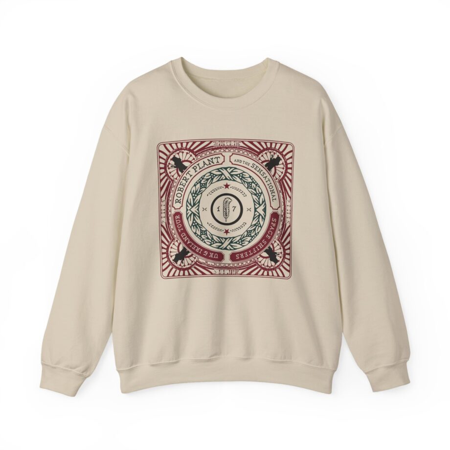 Robert Plant Retrographic Unisex Heavy Blend™ Crewneck Sweatshirt