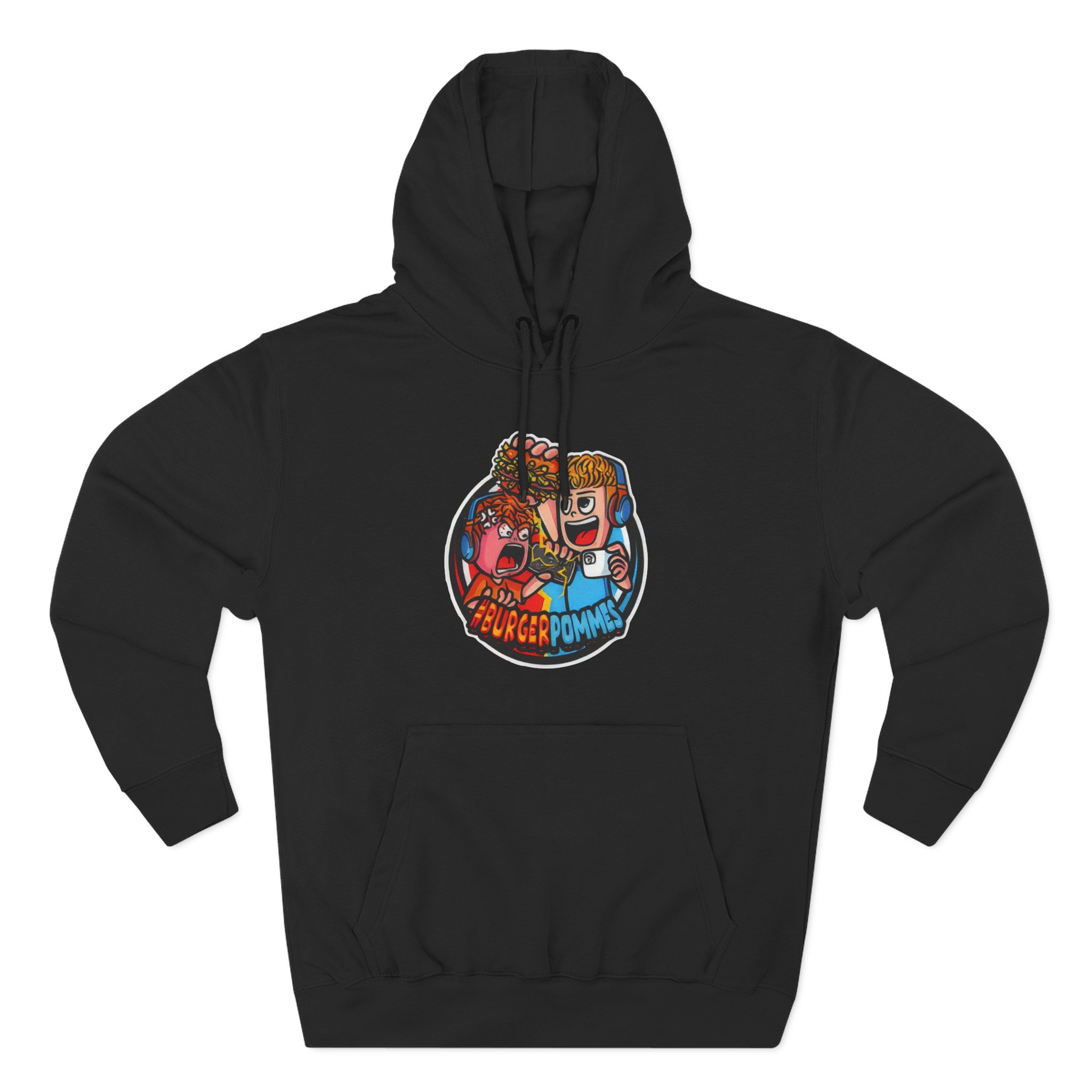 Burger Pommes Three-Panel Fleece Hoodie