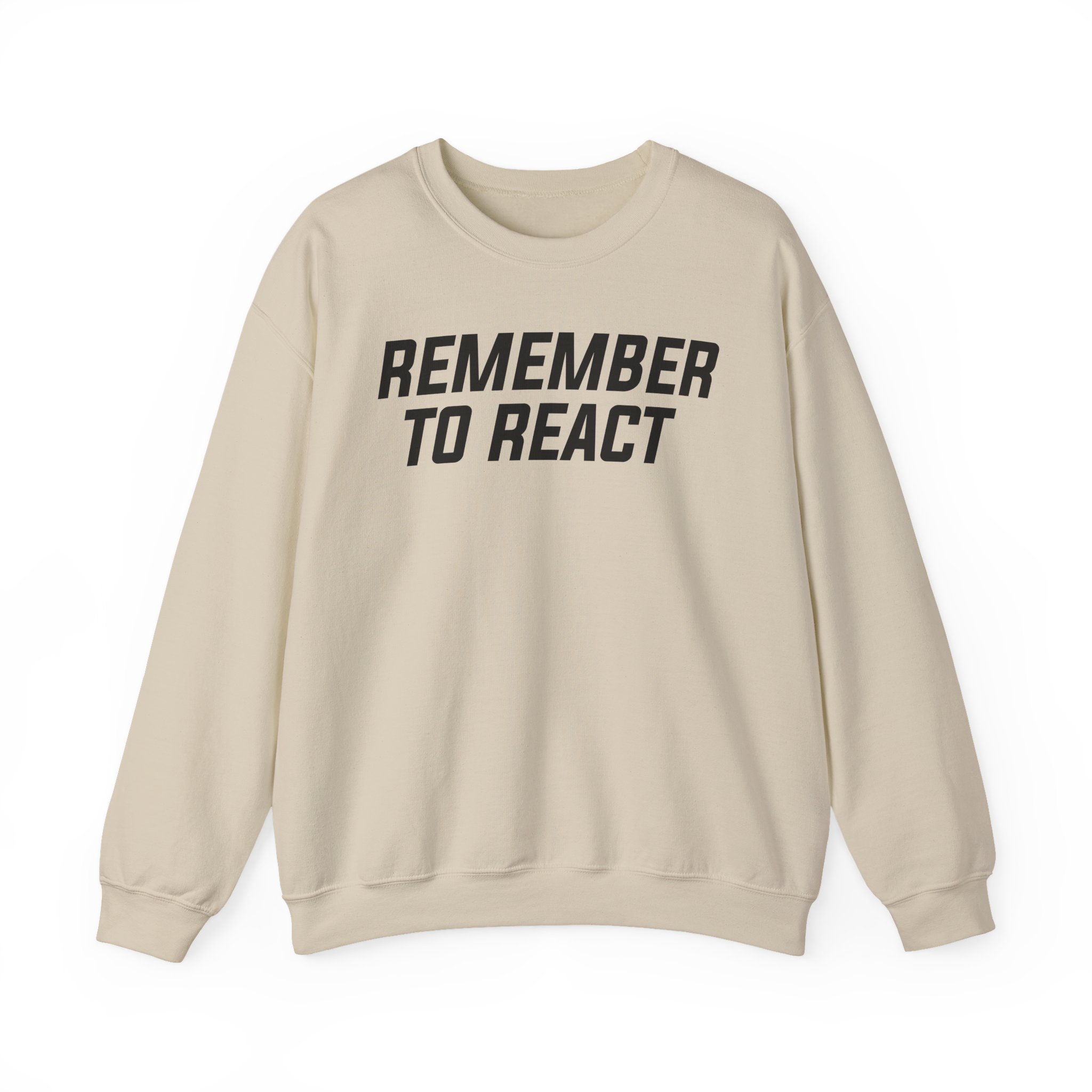 Jenny Holzer Remember to React Unisex Heavy Blendâ„¢ Crewneck Sweatshirt