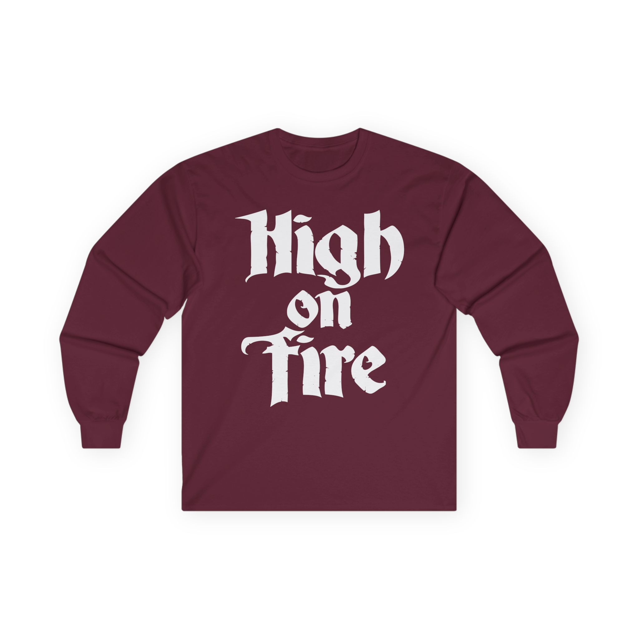 High on Fire Logo Unisex Ultra Cotton Long Sleeve Tee