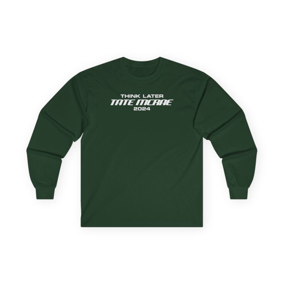Tate Mcrae Think Later Unisex Ultra Cotton Long Sleeve Tee