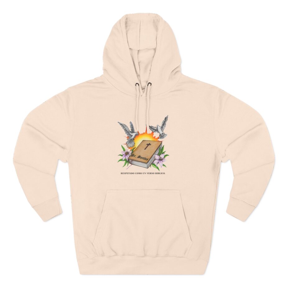 Arcangel Respira Como Un Verso Biblico Three-Panel Fleece Hoodie