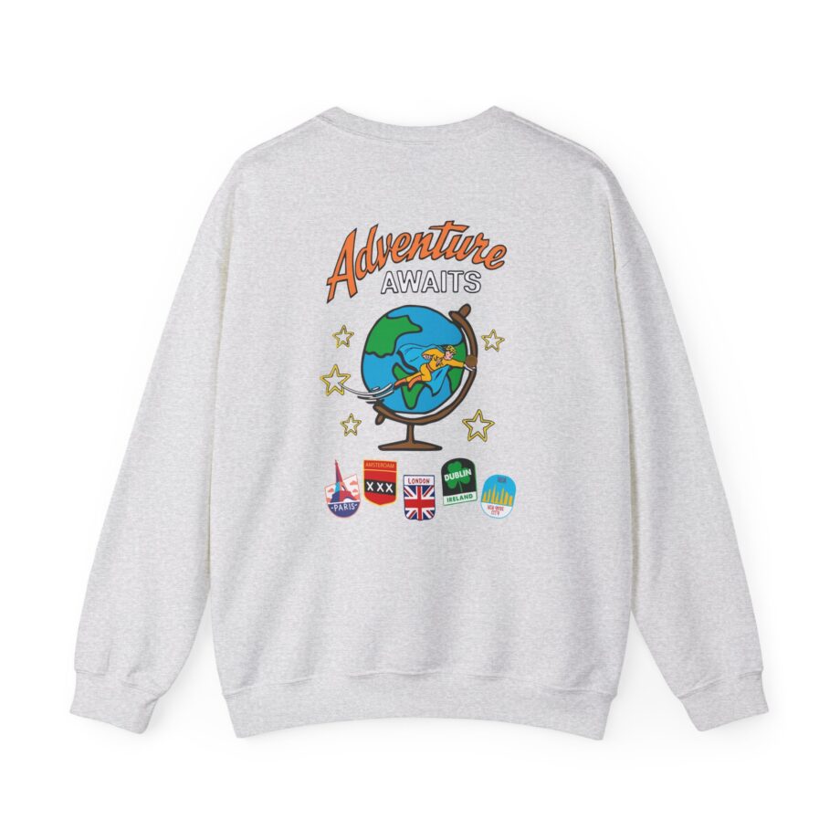Ryan Trahan One Cent Adventure Awaits Travel Club Unisex Heavy Blend™ Crewneck Sweatshirt