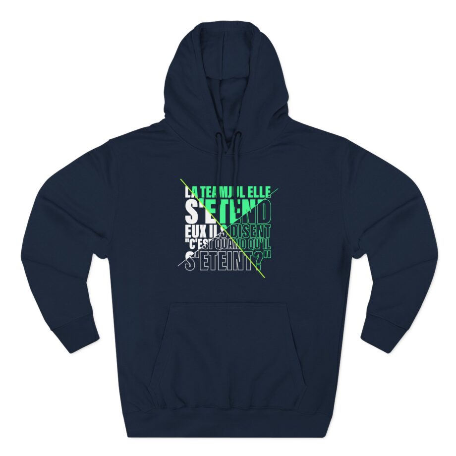 Jul C'est Quand Qu'il S'étein Three-Panel Fleece Hoodie