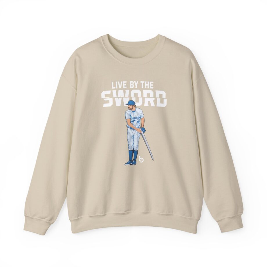 Trevor Bauer Live By The Sword Unisex Heavy Blend™ Crewneck Sweatshirt