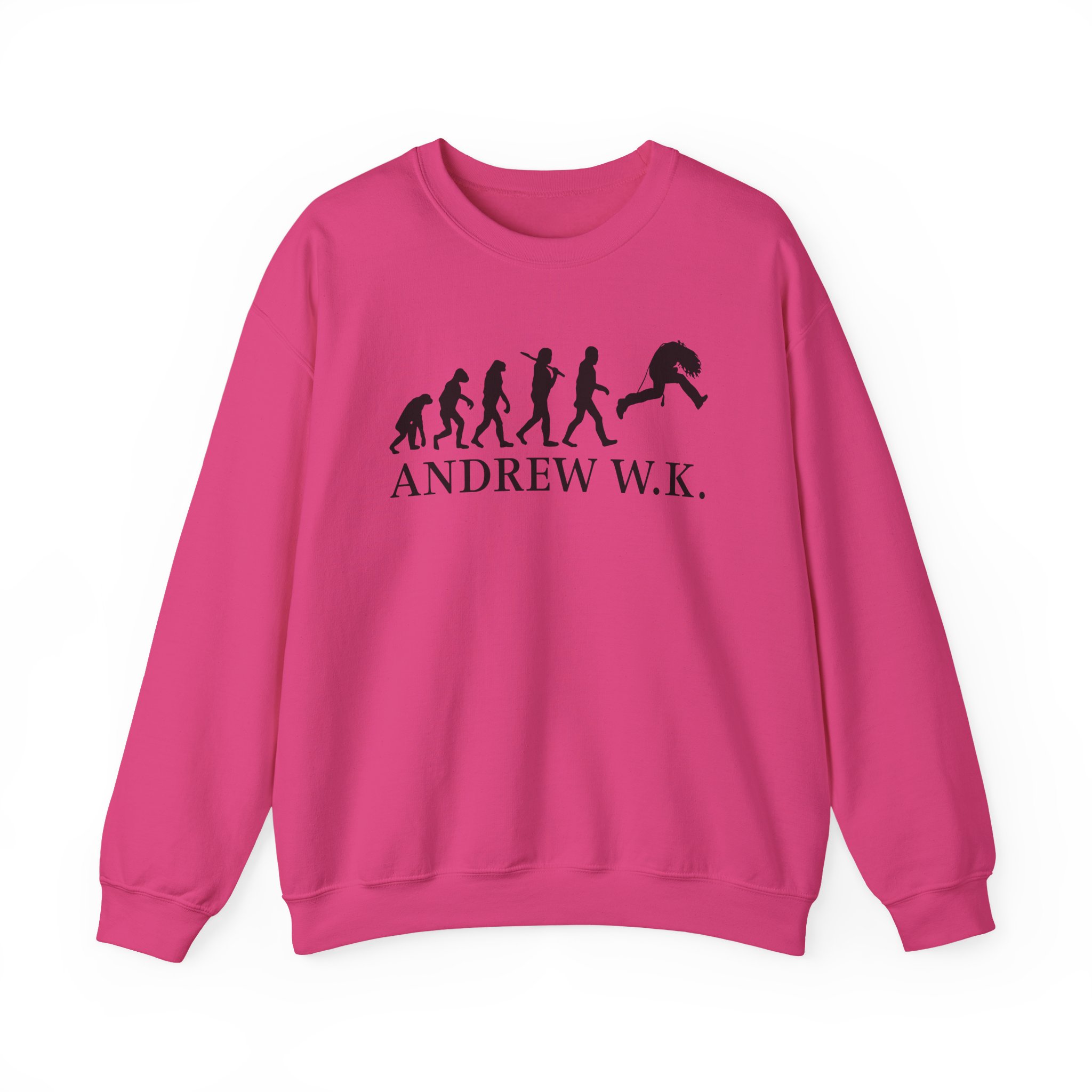 Andrew Wk Evolution of Partying Unisex Heavy Blendâ„¢ Crewneck Sweatshirt