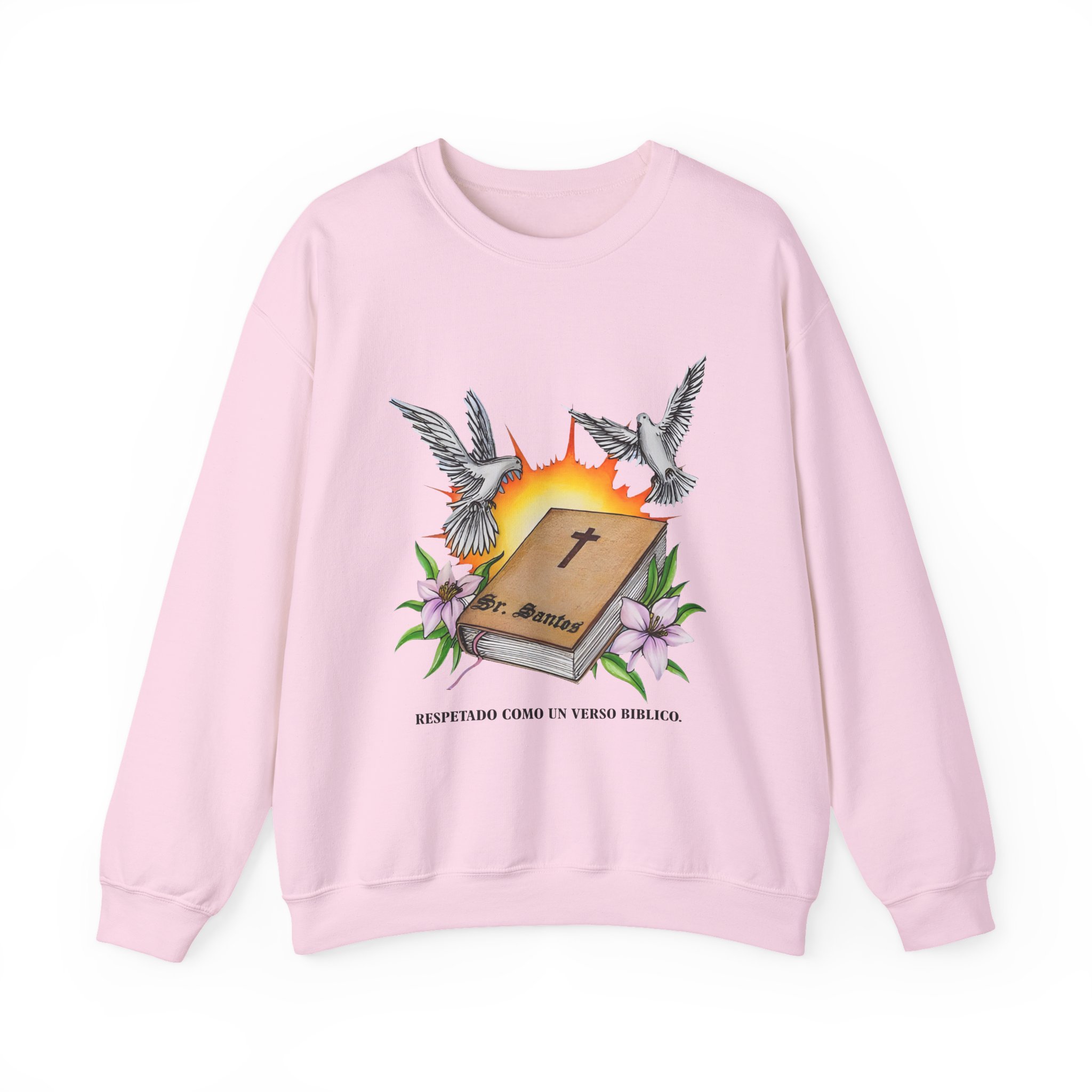 Arcangel Respira Como Un Verso Biblico Unisex Heavy Blendâ„¢ Crewneck Sweatshirt