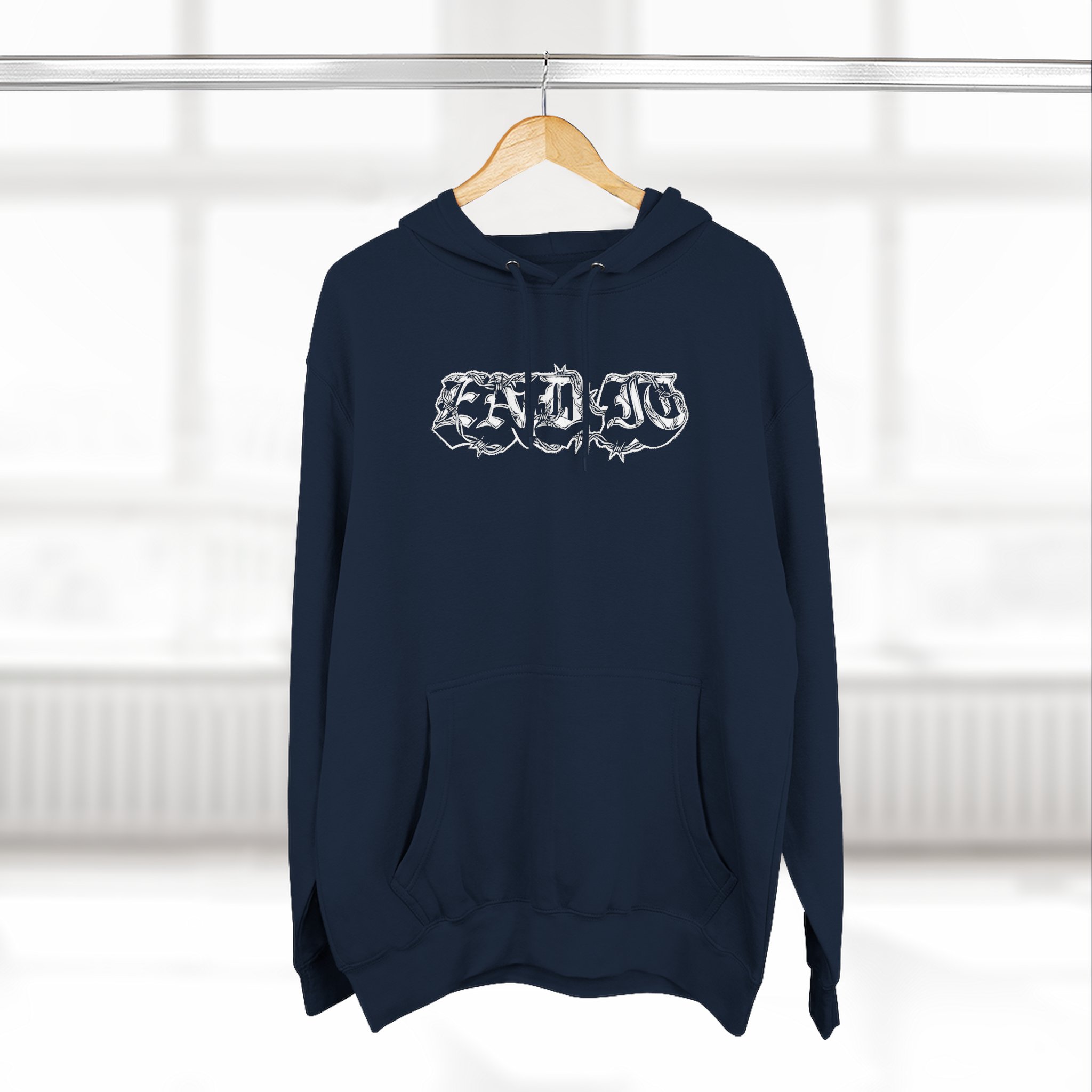 End It Three-Panel Fleece Hoodie
