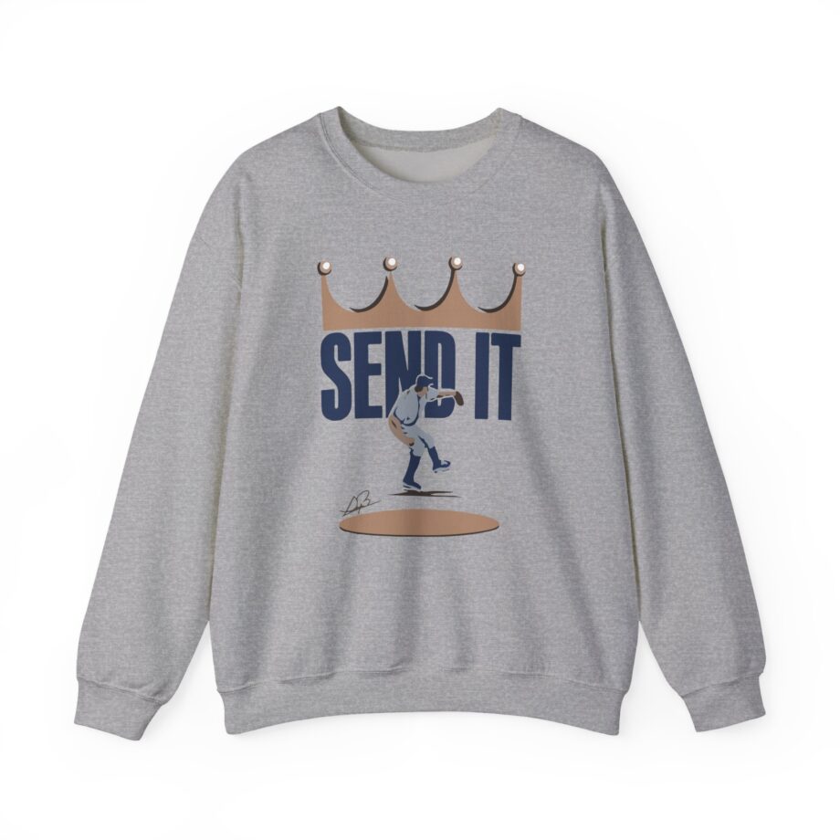 Trevor Bauer Send It  Unisex Heavy Blend™ Crewneck Sweatshirt