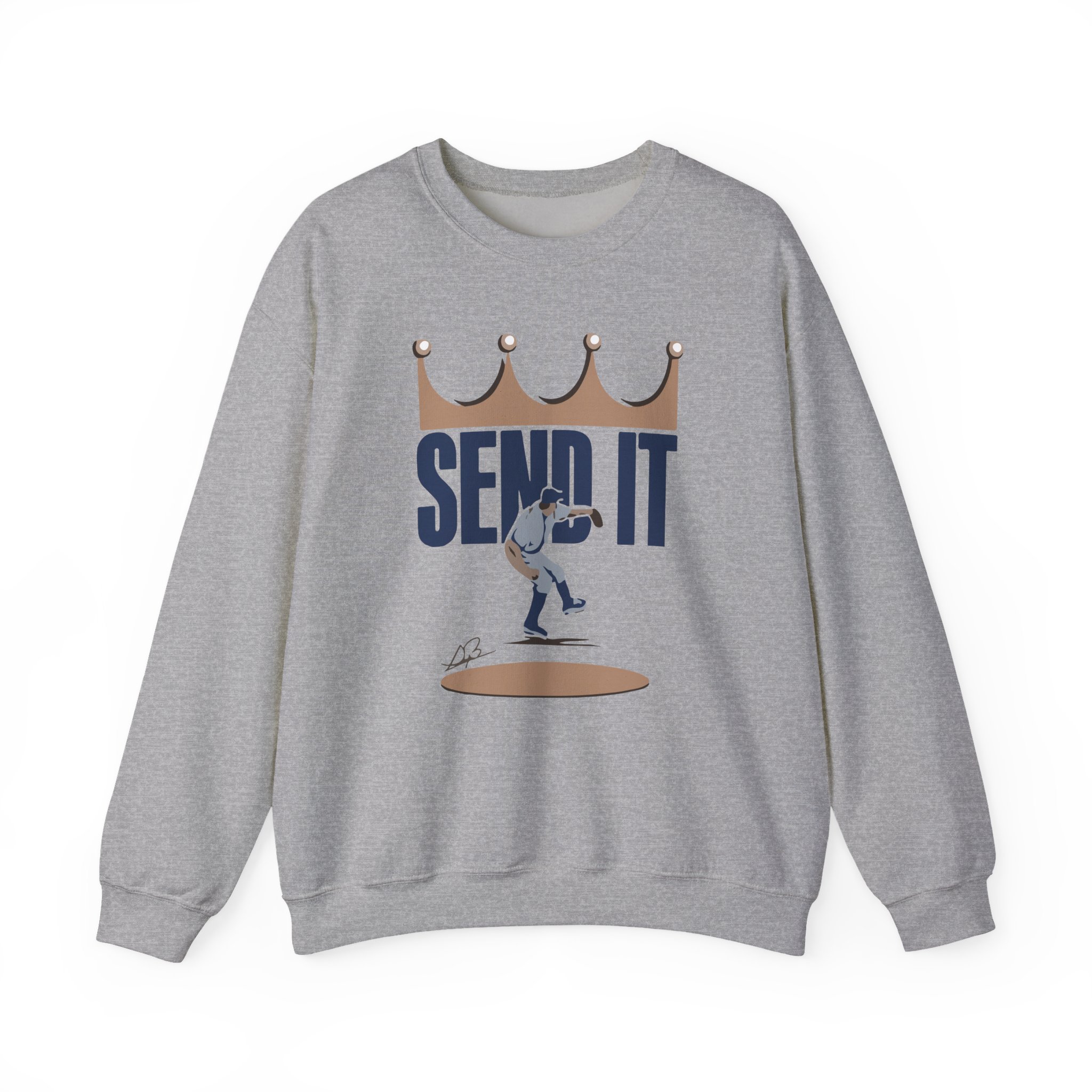 Trevor Bauer Send It  Unisex Heavy Blendâ„¢ Crewneck Sweatshirt