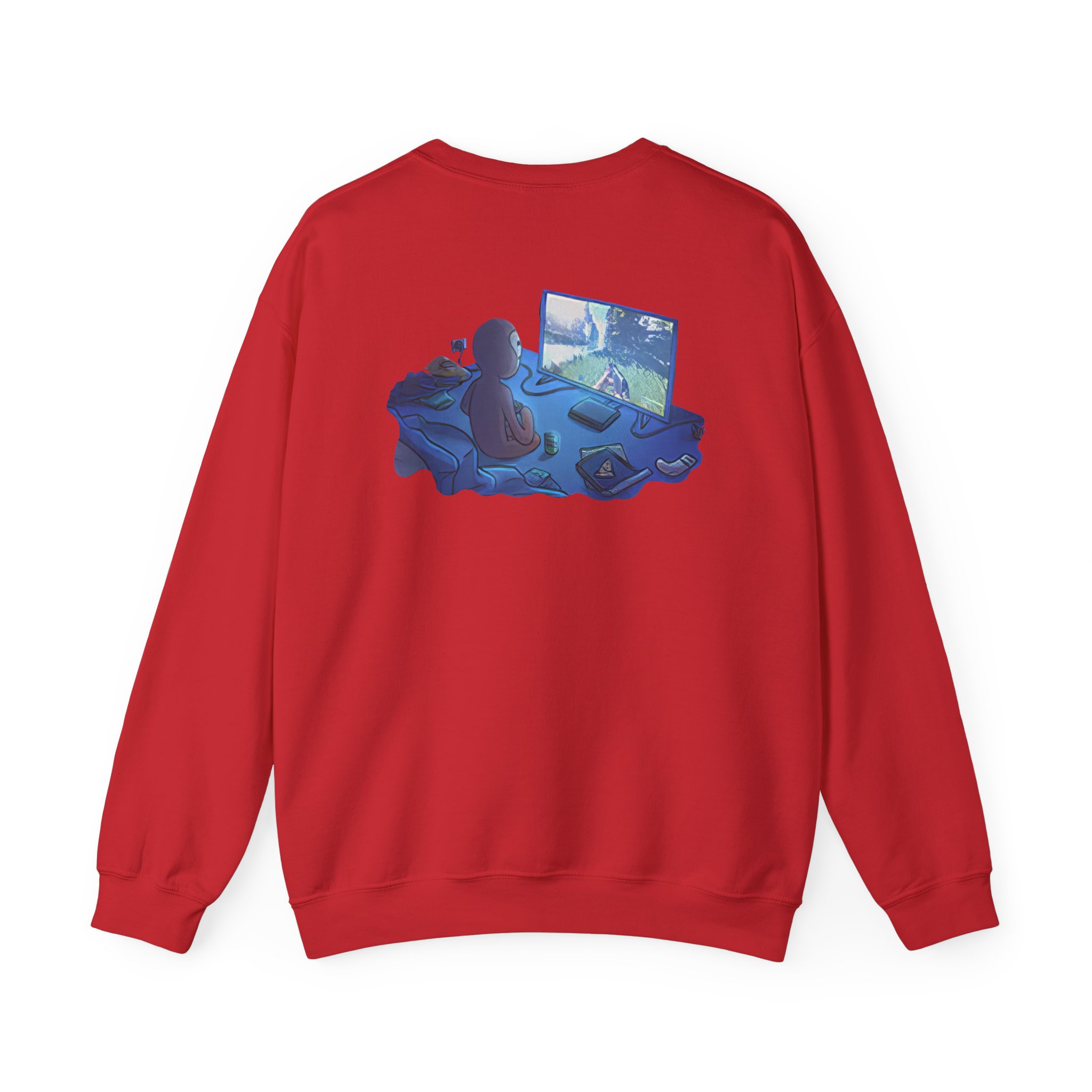 Spoonkid  Rust Monke Unisex Heavy Blendâ„¢ Crewneck Sweatshirt