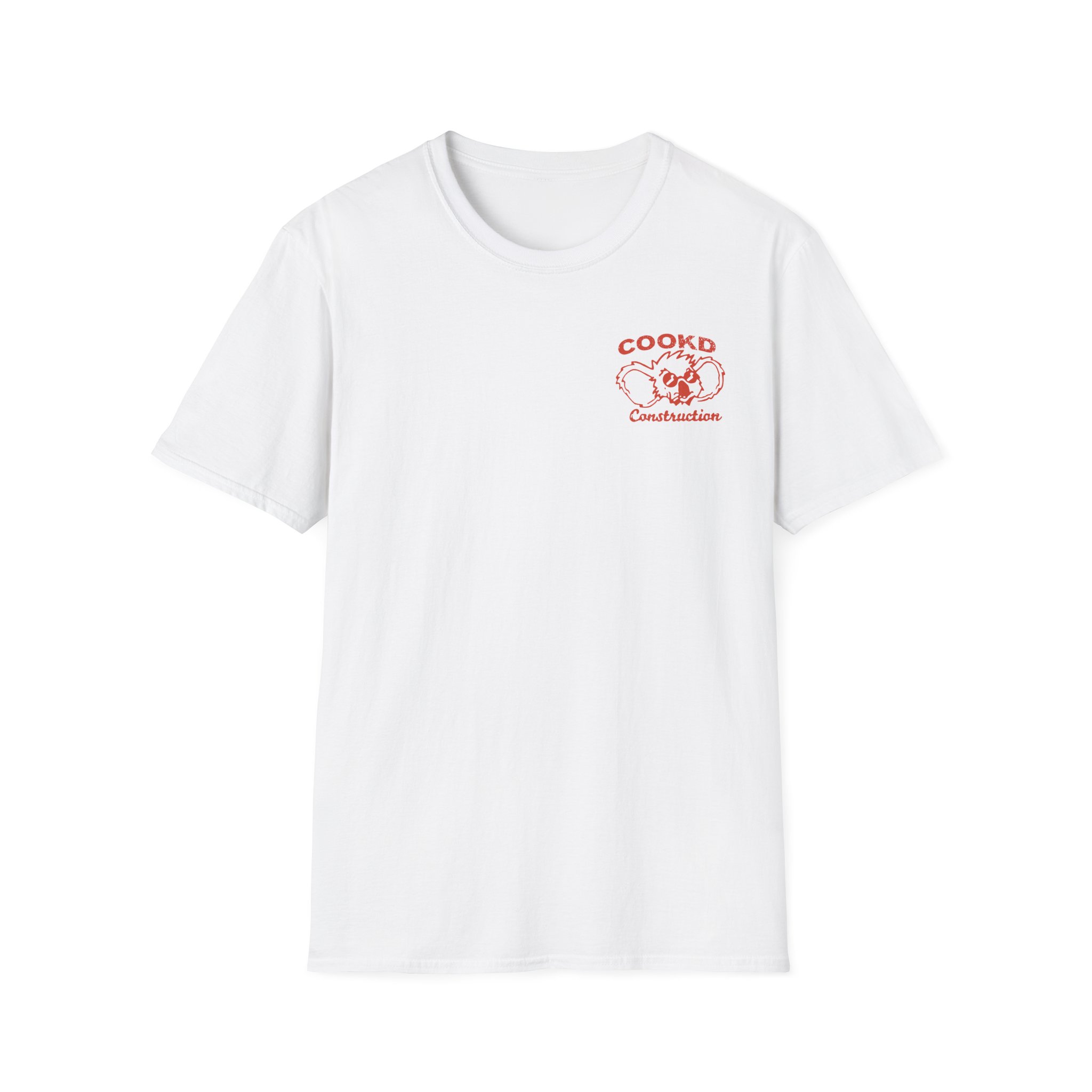 Cookd Construction Koala Unisex Softstyle T-Shirt