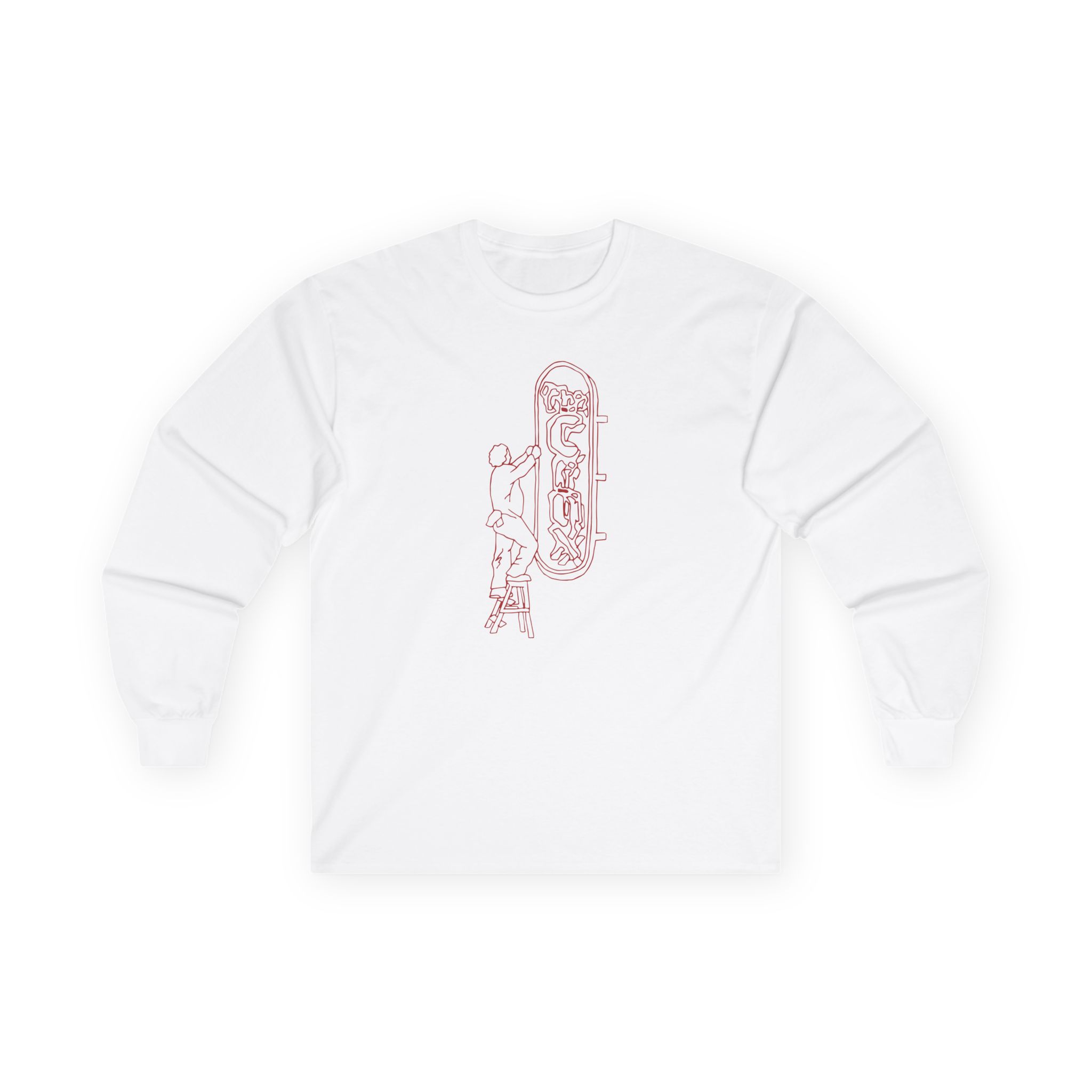 Djo The Crux Sign Ringer Unisex Ultra Cotton Long Sleeve Tee