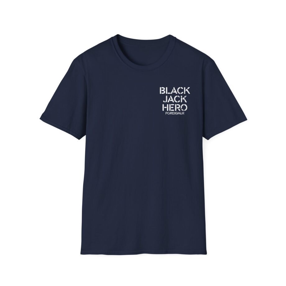 Foreigner Black Jack Hero Unisex Softstyle T-Shirt