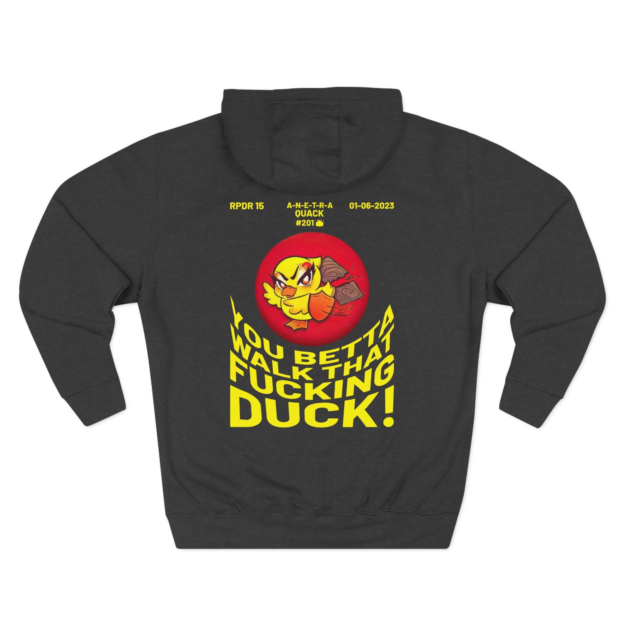 Anetra You Betta Three-Panel Fleece Hoodie