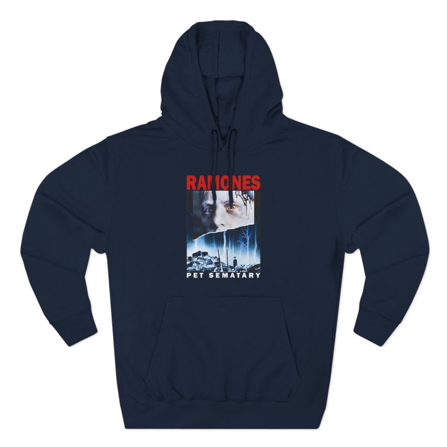 Ramones Pet Sematary T Shirt Three-Panel Fleece Hoodie