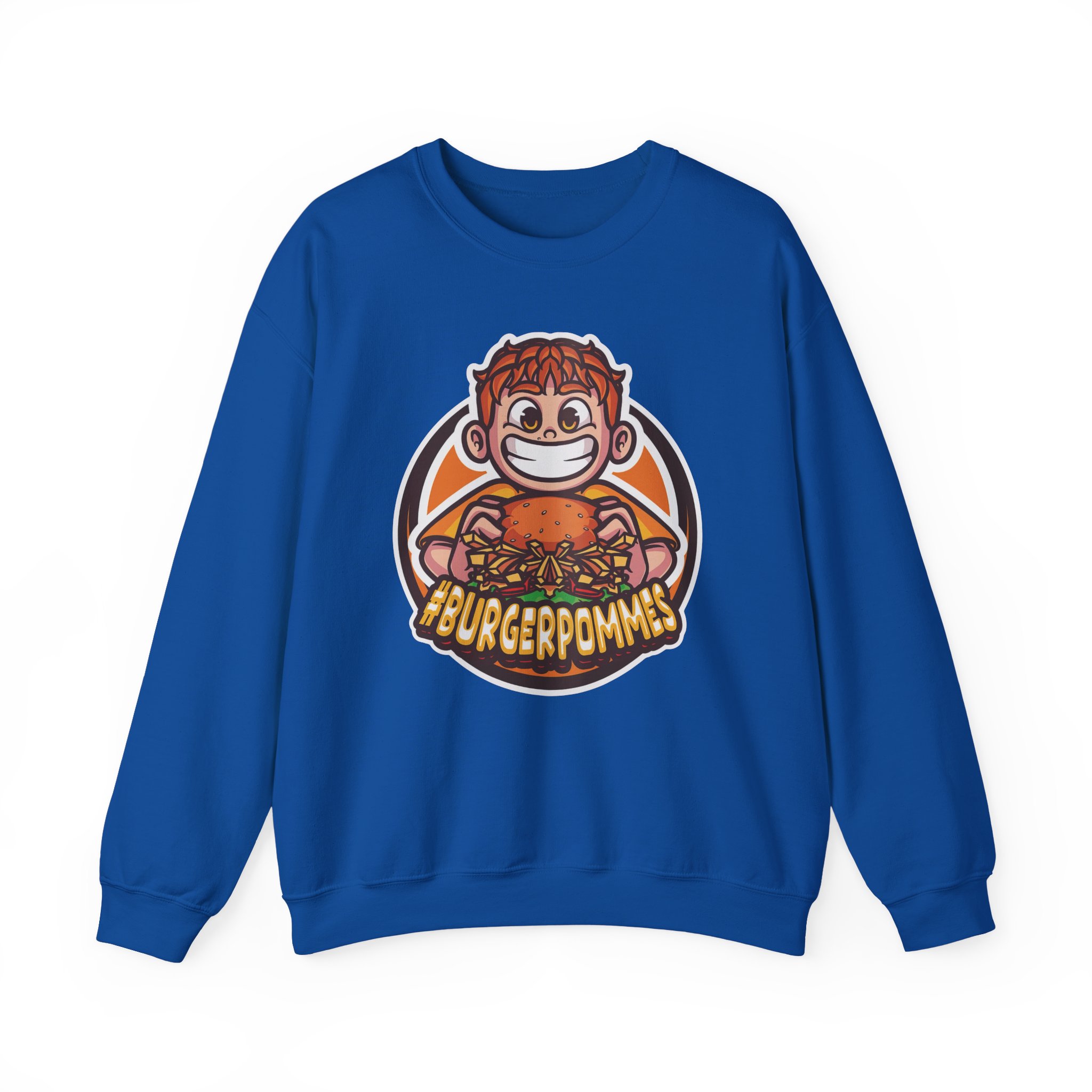 Burger Pommes Unisex Heavy Blendâ„¢ Crewneck Sweatshirt