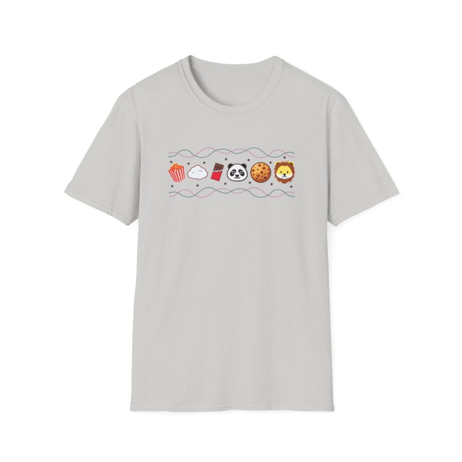 Harlow and Popcorn Emoji Unisex Softstyle T-Shirt