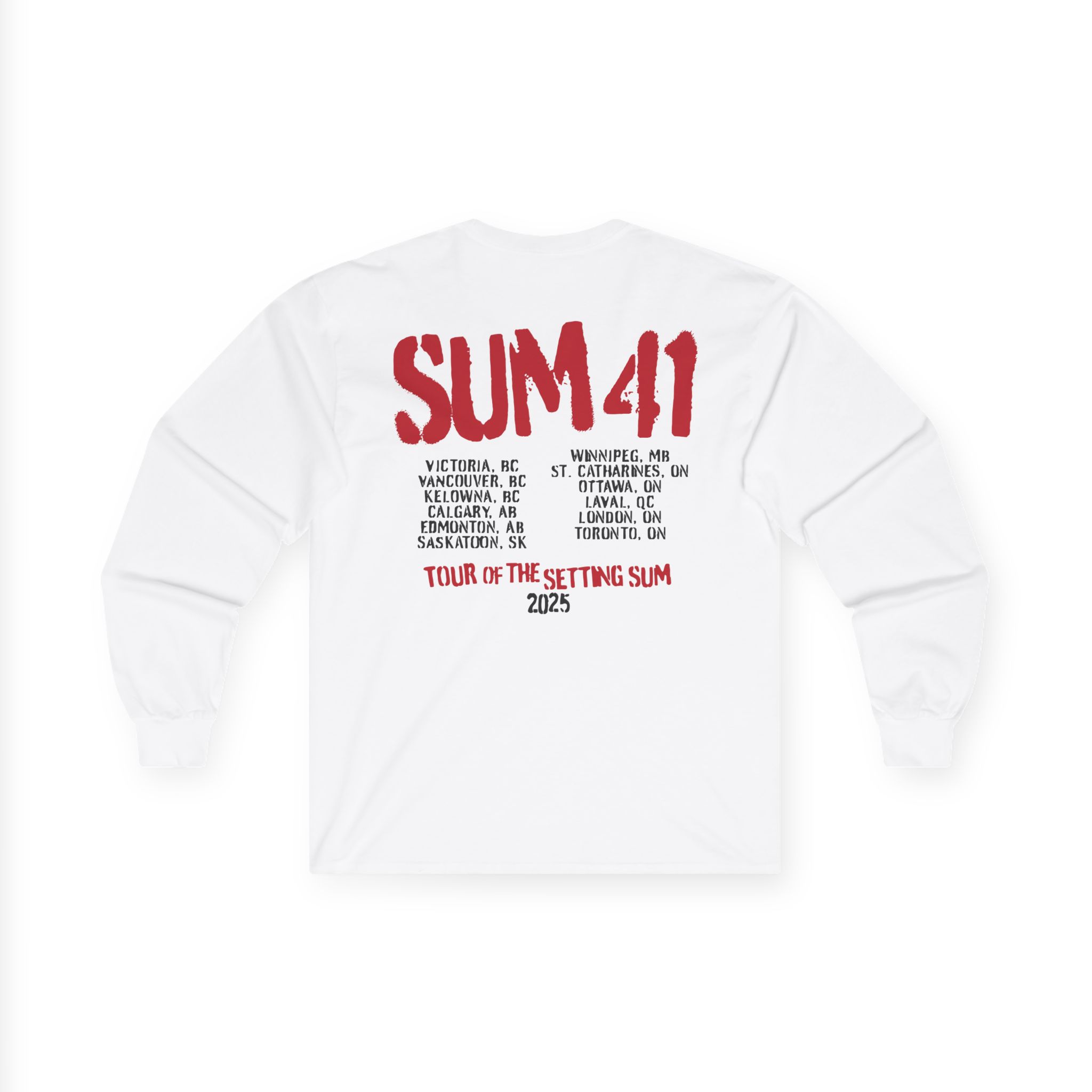 Sum 41 the Final Tour Unisex Ultra Cotton Long Sleeve Tee