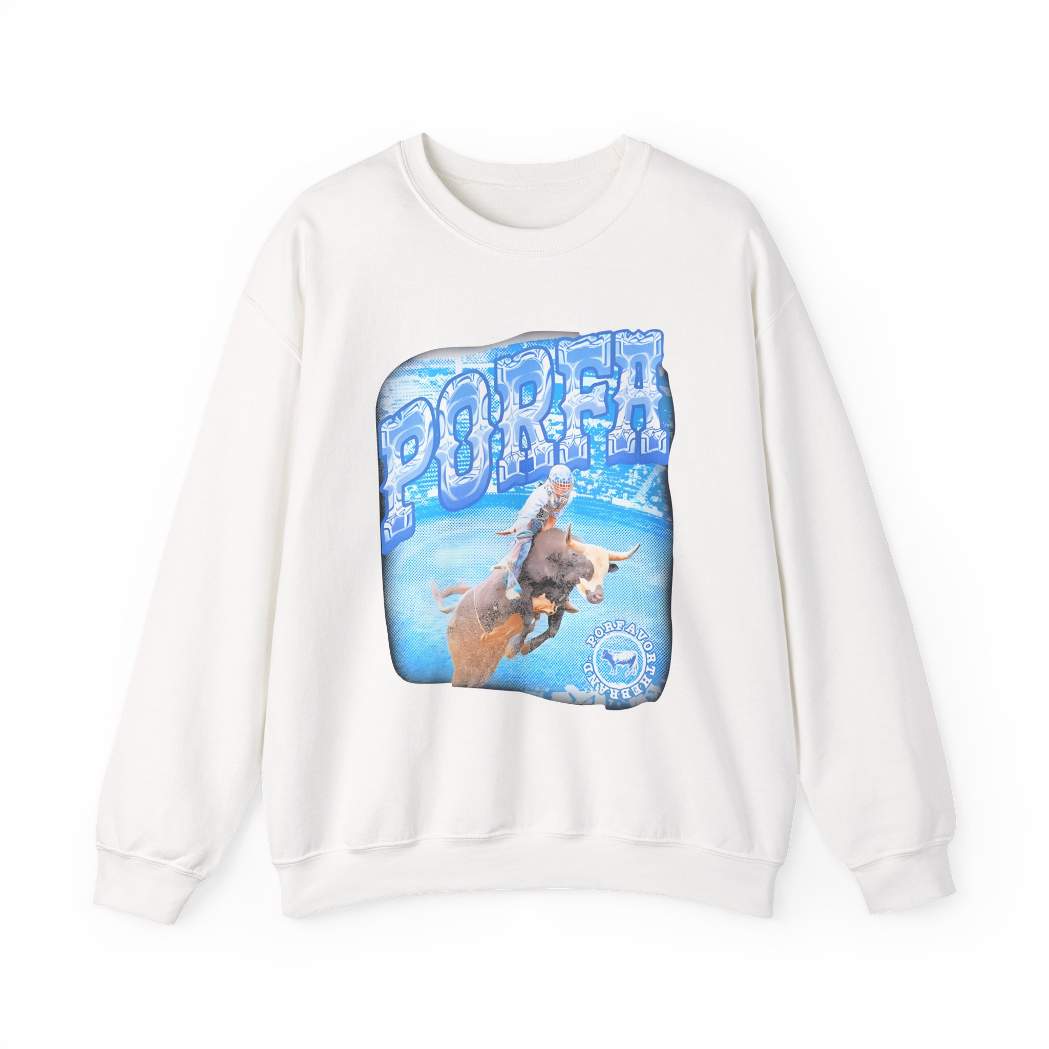 Porfa Rodeo Por Favor Unisex Heavy Blendâ„¢ Crewneck Sweatshirt