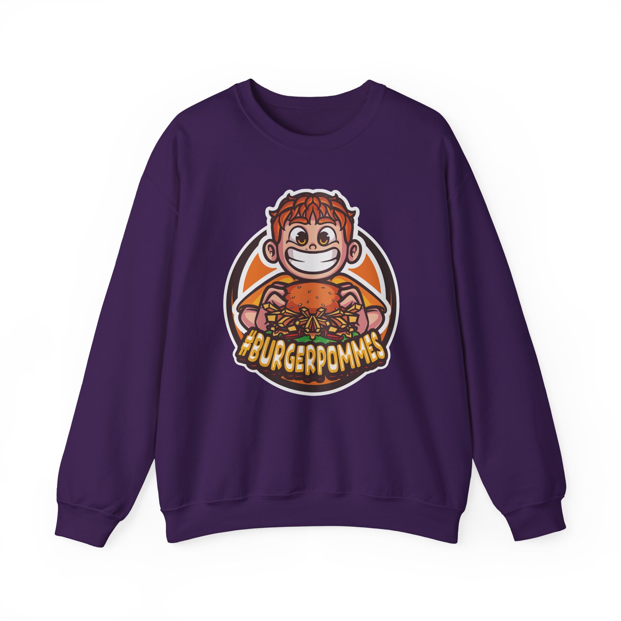Burger Pommes Unisex Heavy Blendâ„¢ Crewneck Sweatshirt