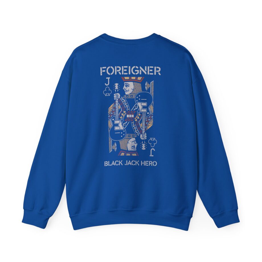 Foreigner Black Jack Hero Unisex Heavy Blend™ Crewneck Sweatshirt
