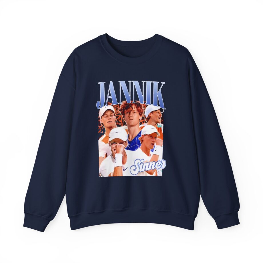 Jannik Sinner Retro Art Unisex Heavy Blend™ Crewneck Sweatshirt