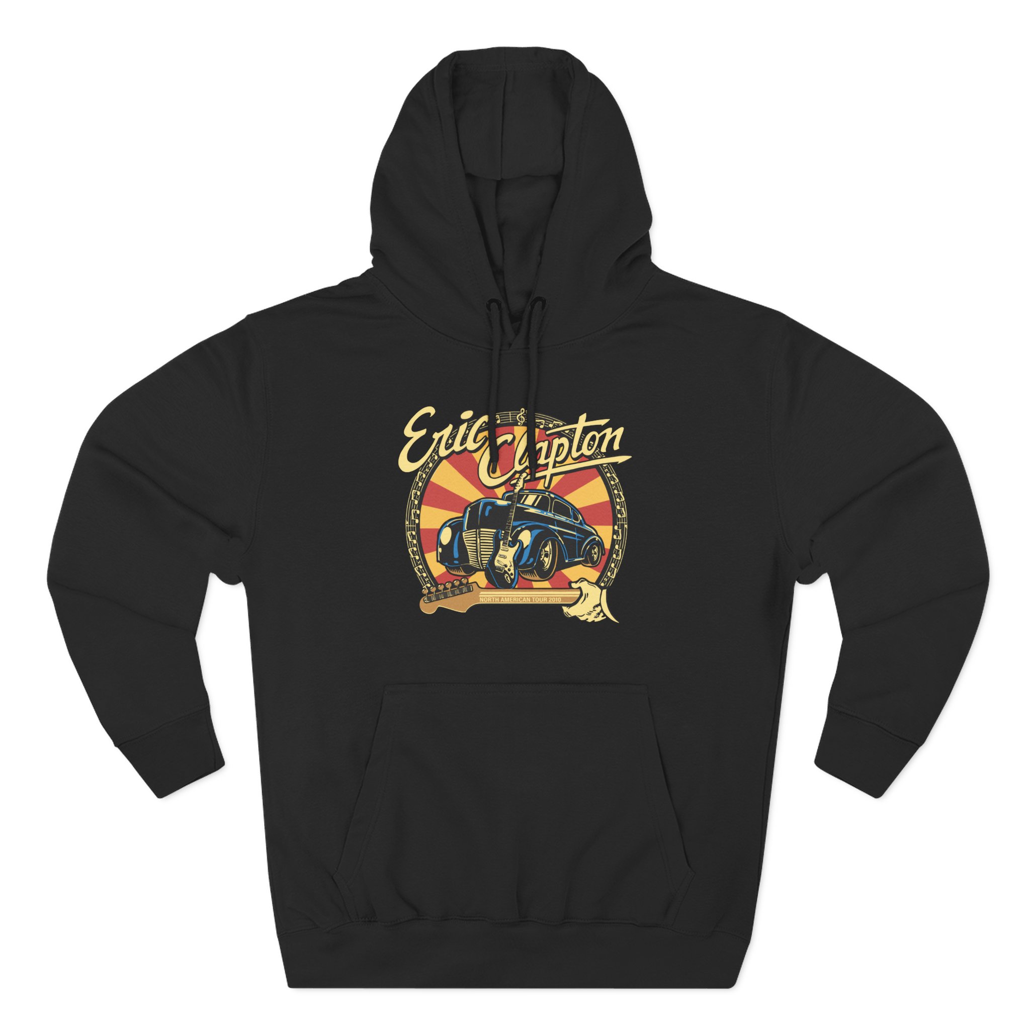 Eric Clapton 2010 North American Tour Three-Panel Fleece Hoodie