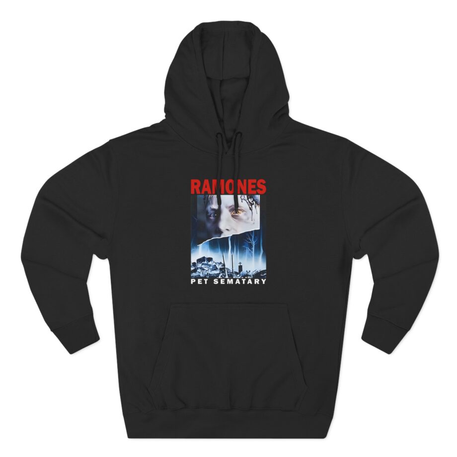 Ramones Pet Sematary T Shirt Three-Panel Fleece Hoodie