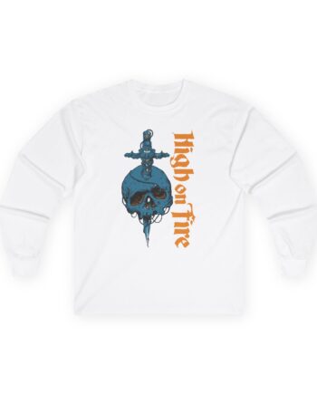 High on Fire Skull Knife Unisex Ultra Cotton Long Sleeve Tee