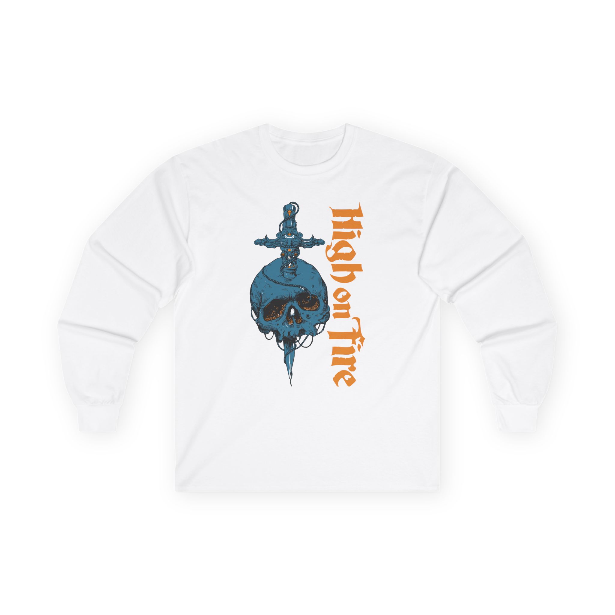 High on Fire Skull Knife Unisex Ultra Cotton Long Sleeve Tee