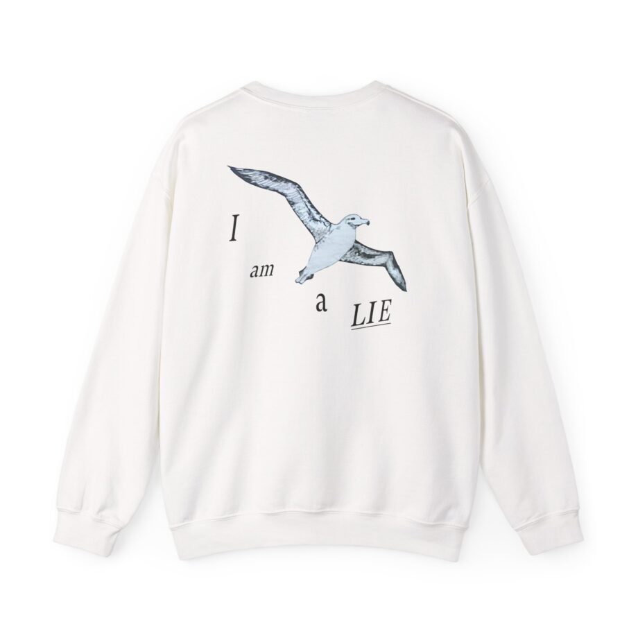 Birds Arent Real I am a Lie Unisex Heavy Blend™ Crewneck Sweatshirt