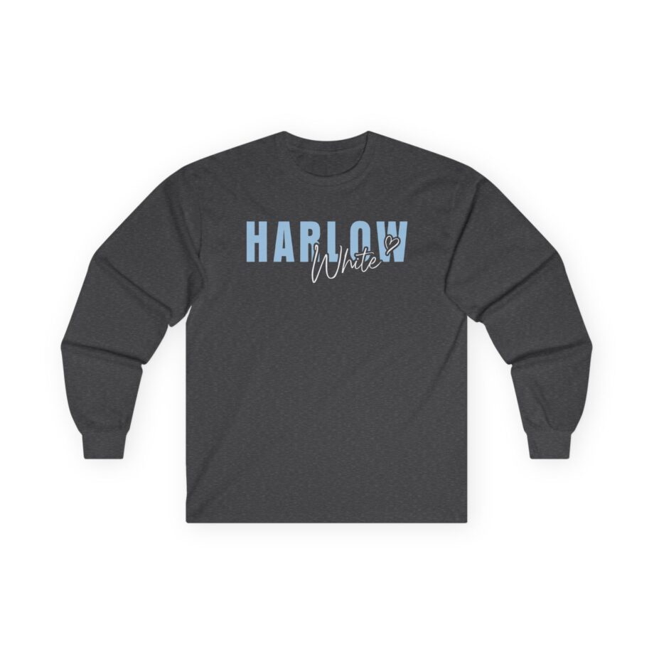 Harlow and Popcorn White Unisex Ultra Cotton Long Sleeve Tee
