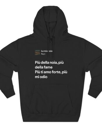Nayt La Mia Noia Three-Panel Fleece Hoodie