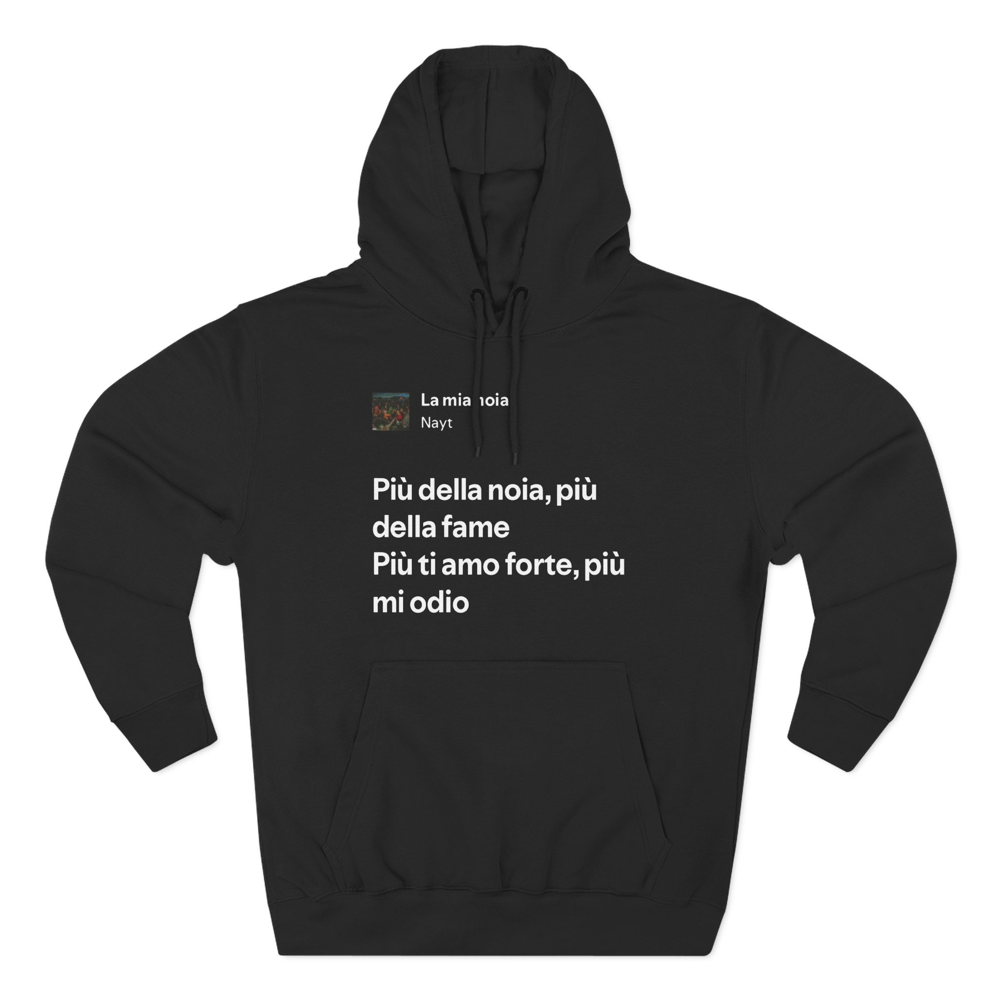 Nayt La Mia Noia Three-Panel Fleece Hoodie