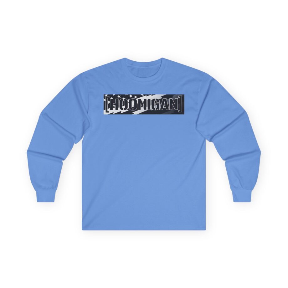 Ken Block Hoonigan Stars & Stripes Censor Bar Unisex Ultra Cotton Long Sleeve Tee
