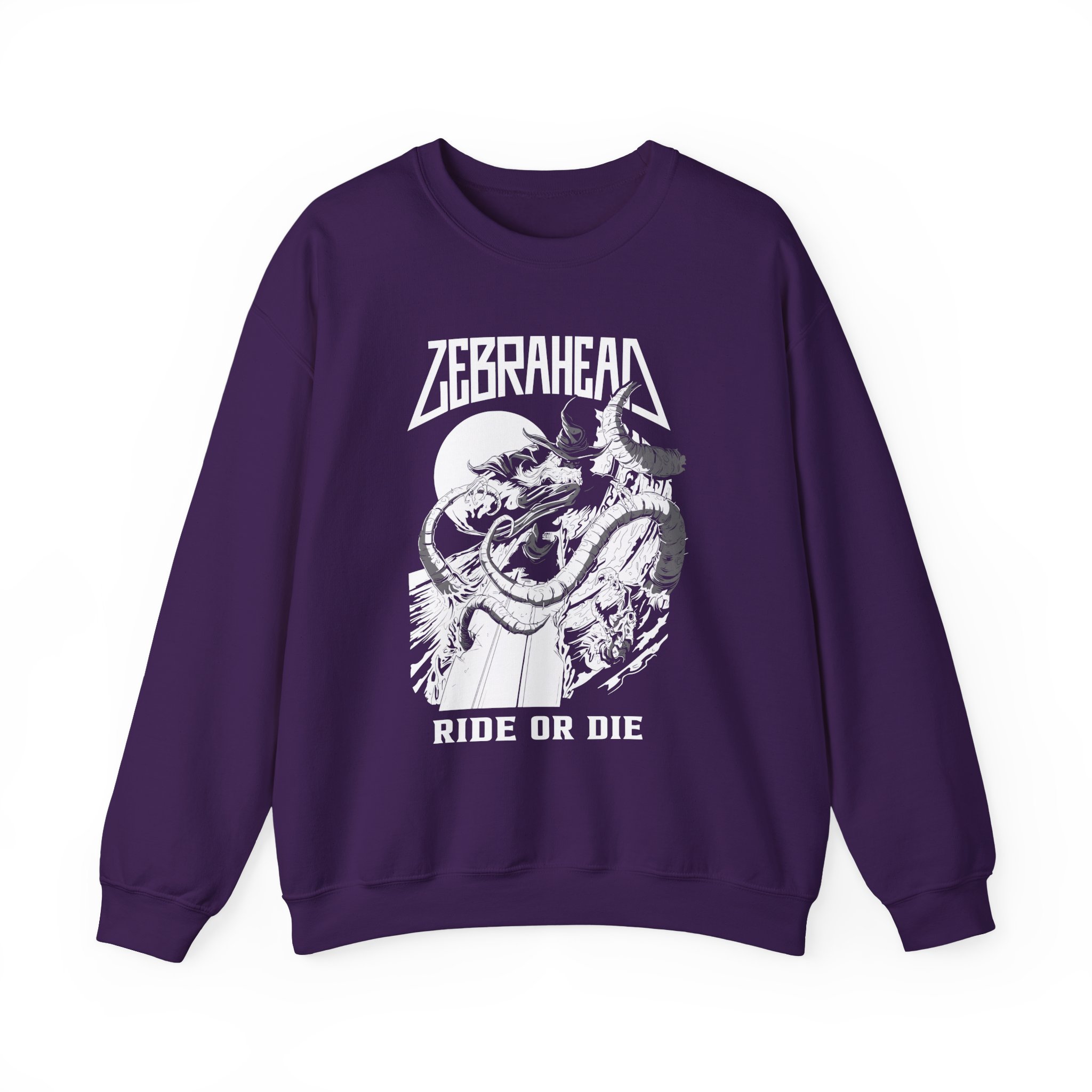 Zebrahead Ride or Die Unisex Heavy Blendâ„¢ Crewneck Sweatshirt