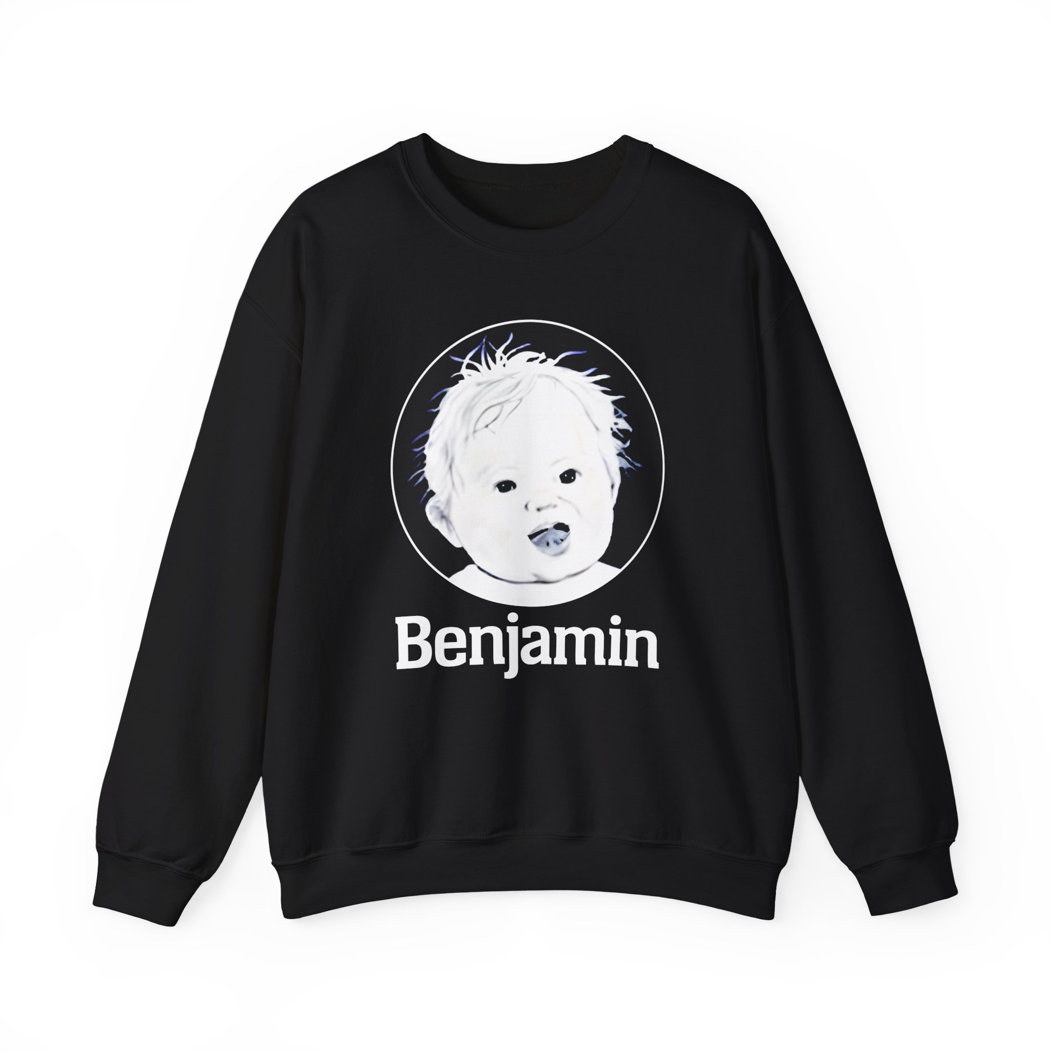 Garrett Watts Baby Benjamin Unisex Heavy Blendâ„¢ Crewneck Sweatshirt