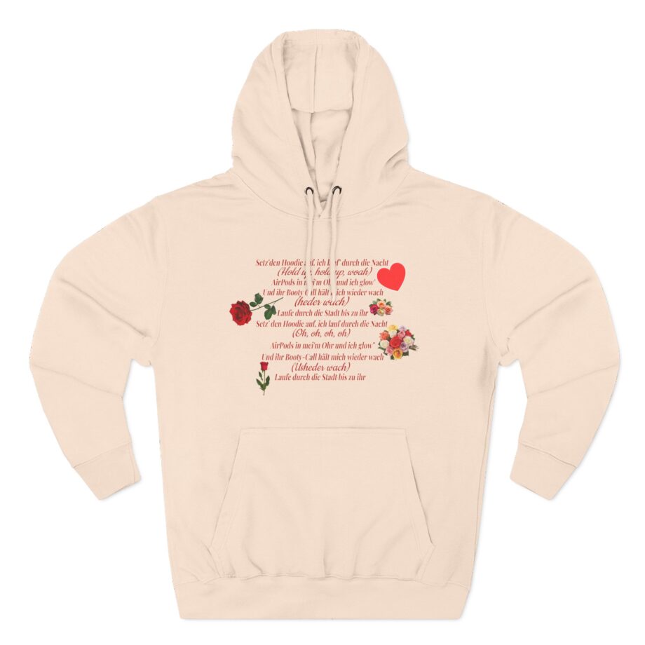 Papaplatte BIS ZU IHR Three-Panel Fleece Hoodie