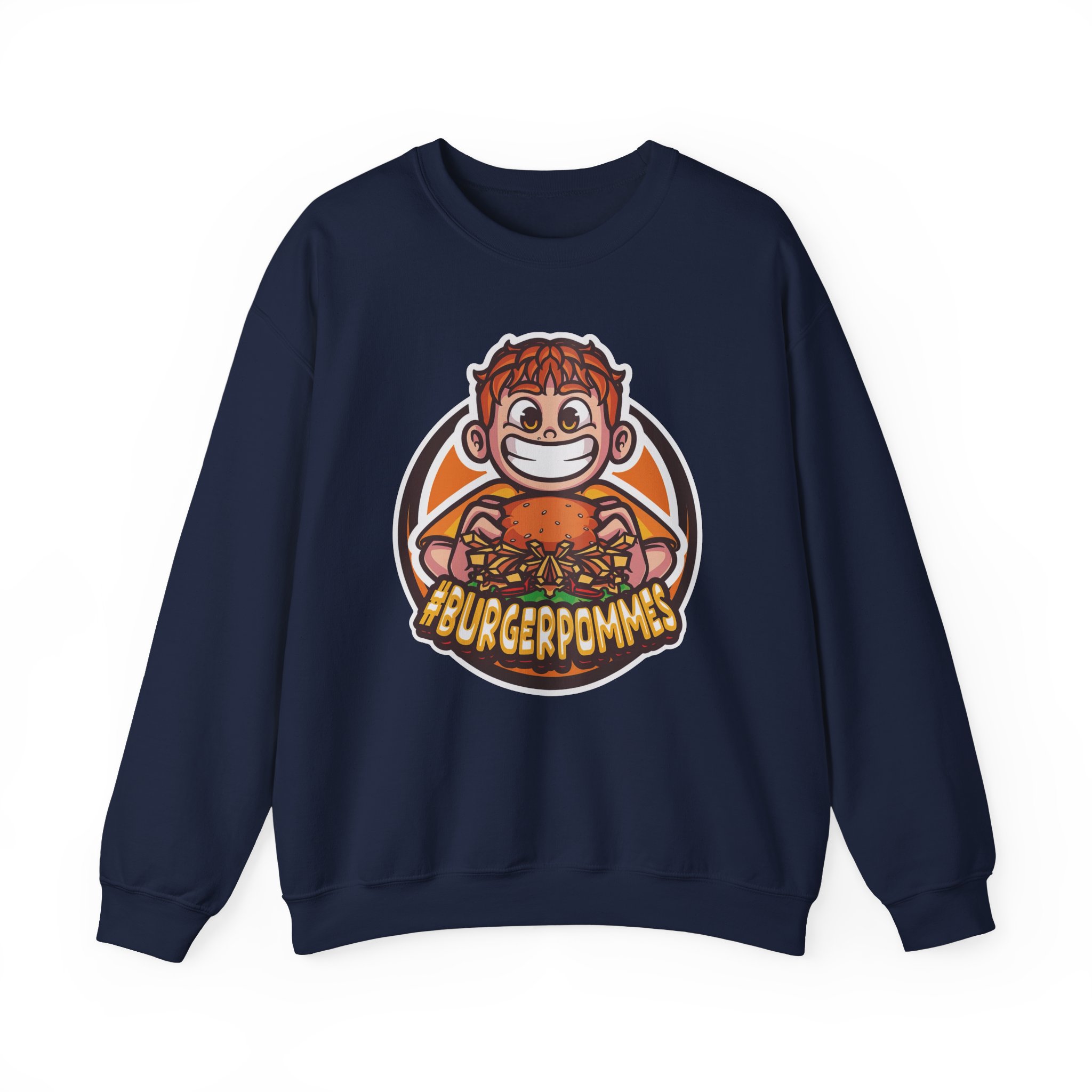 Burger Pommes Unisex Heavy Blendâ„¢ Crewneck Sweatshirt