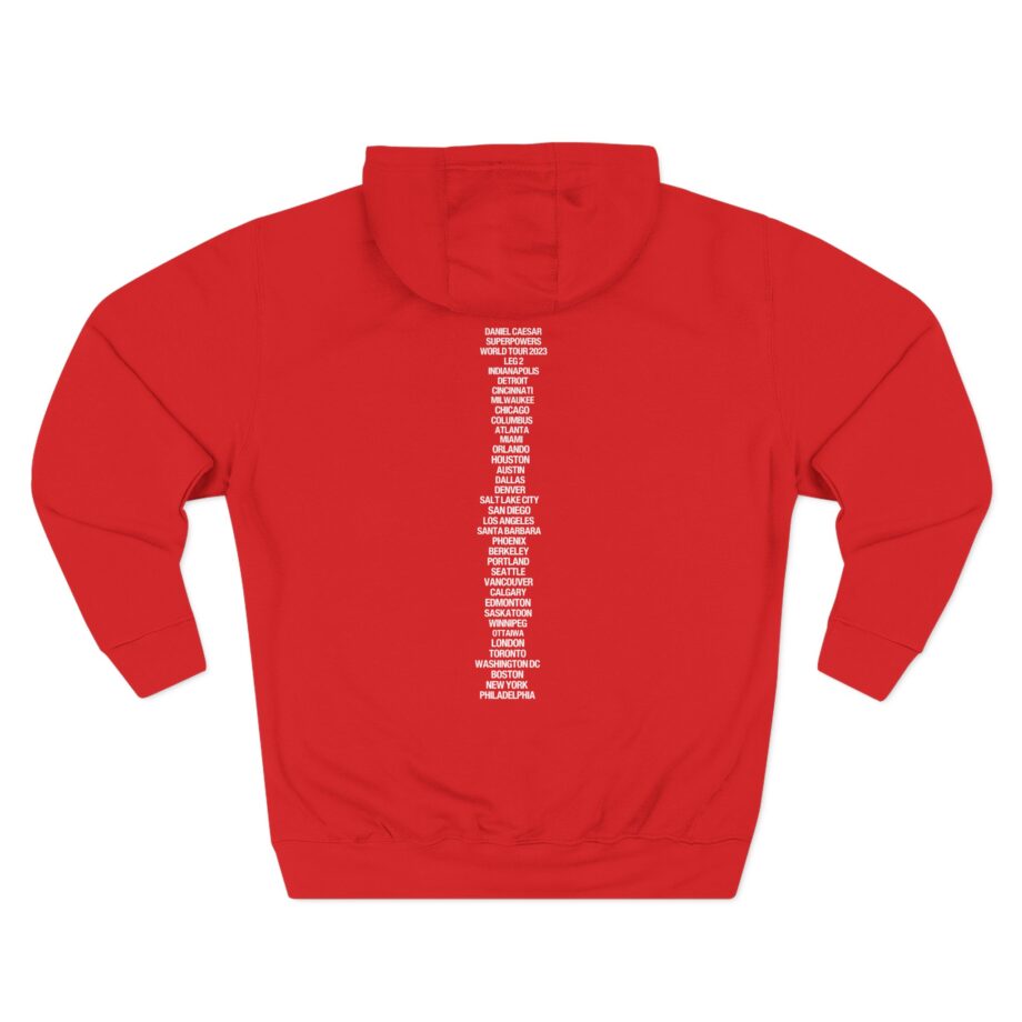 Daniel Caesar Superpowers World Tour Three-Panel Fleece Hoodie