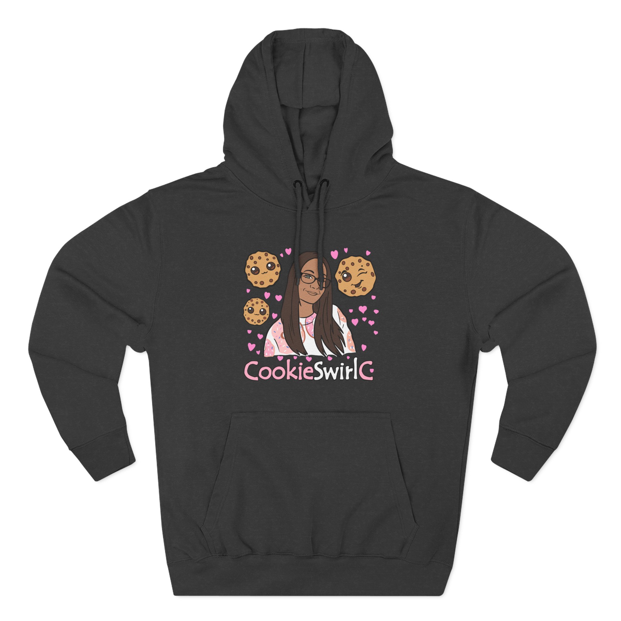 Cookieswirlc Three-Panel Fleece Hoodie