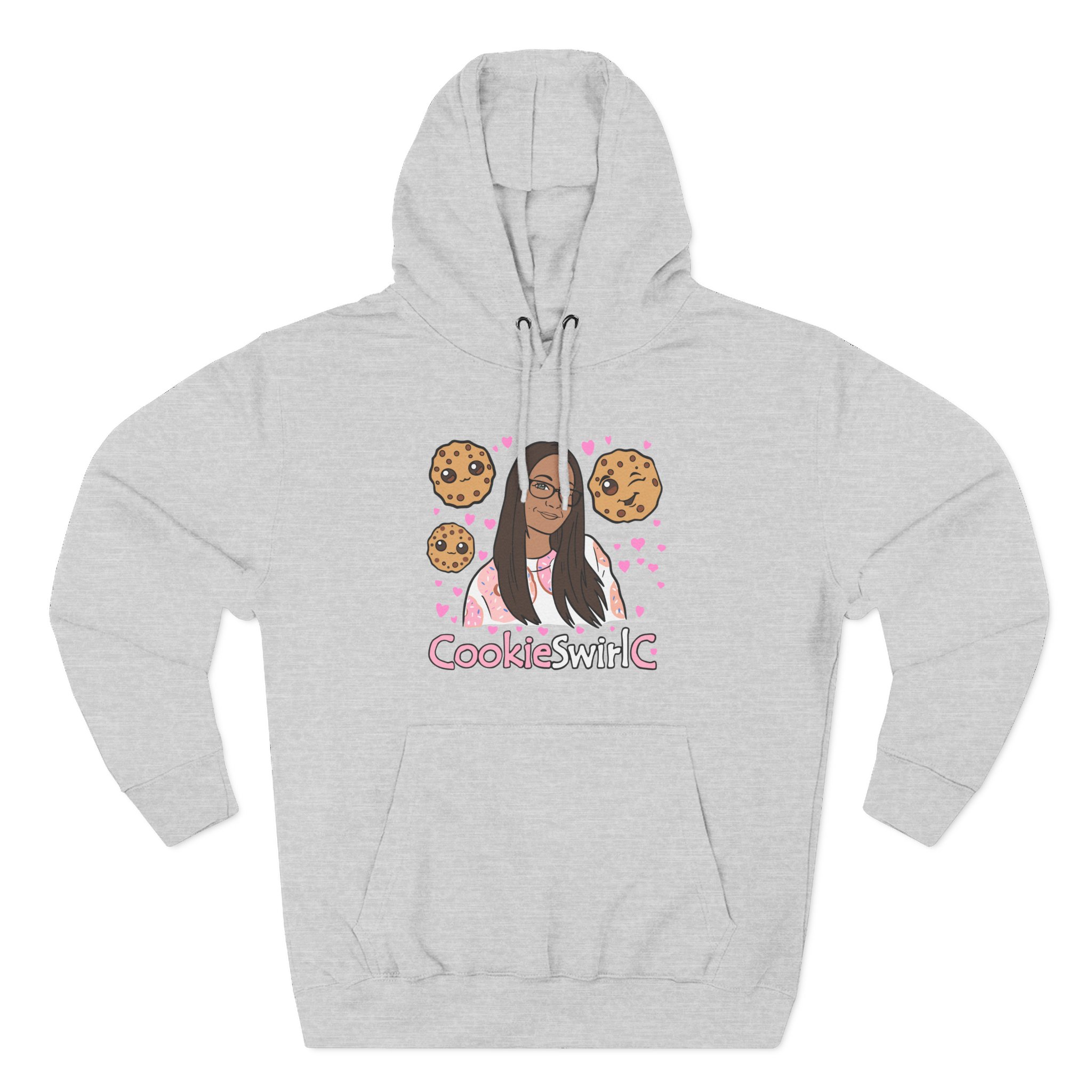 Cookieswirlc Three-Panel Fleece Hoodie