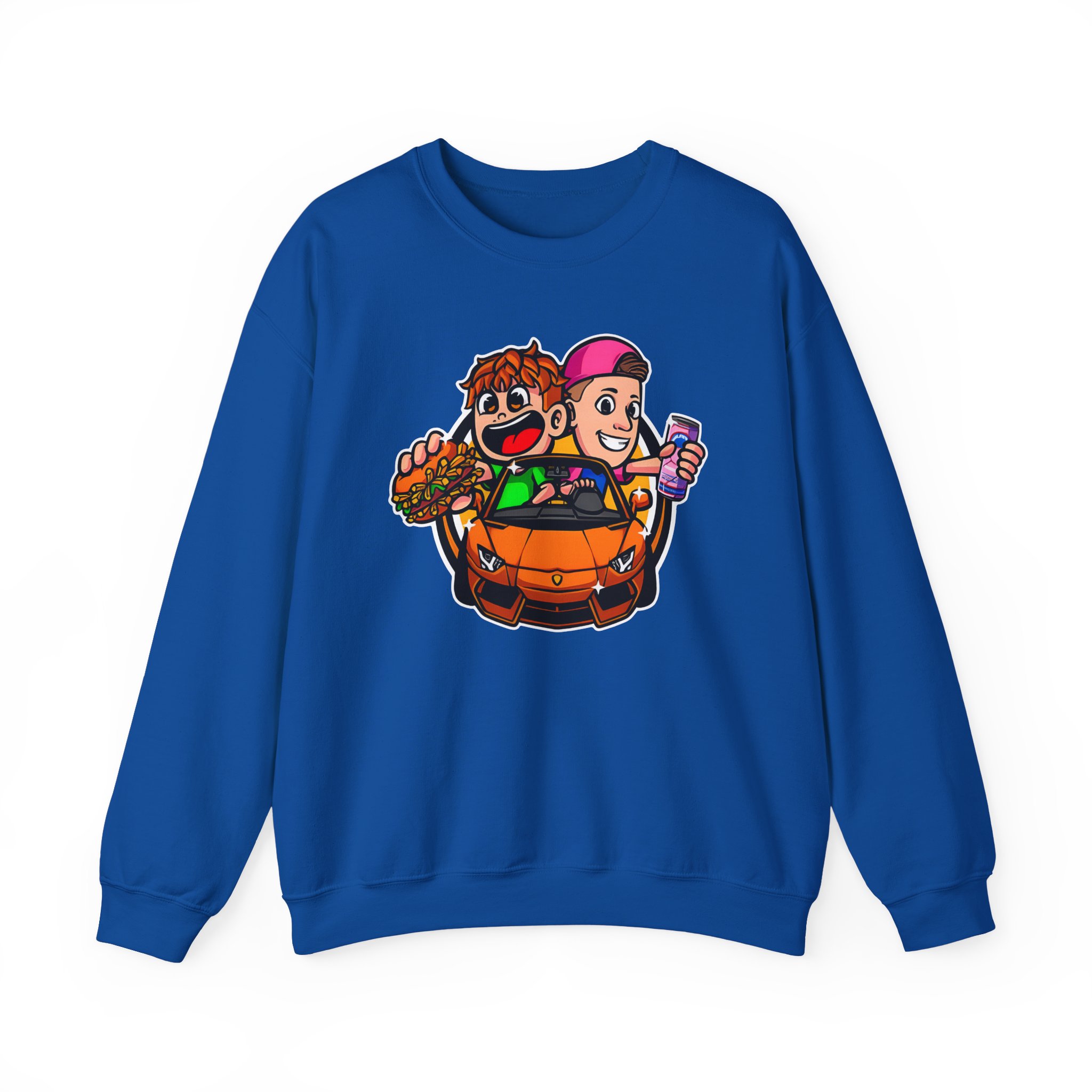 Burger Pommes Unisex Heavy Blendâ„¢ Crewneck Sweatshirt