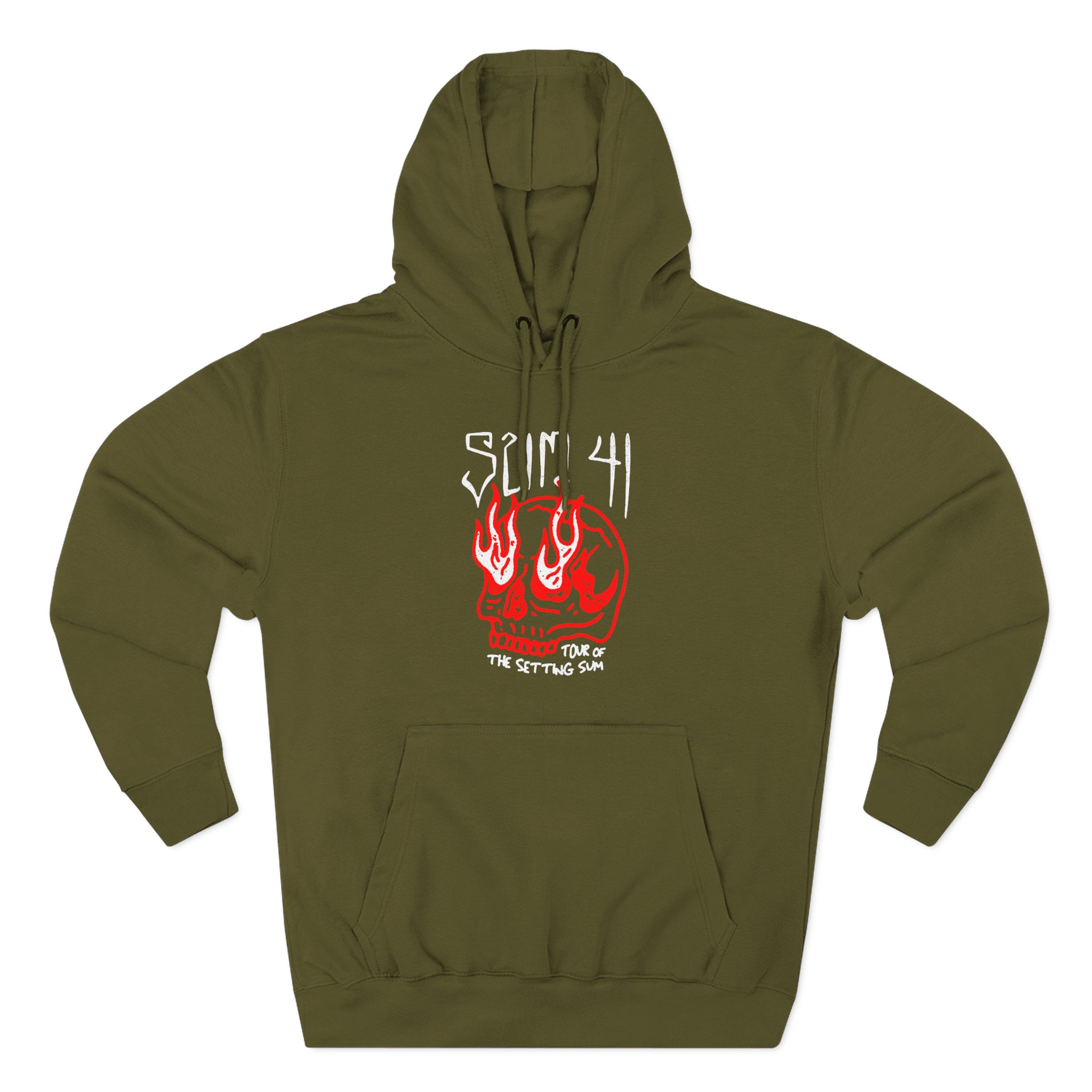 Sum 41 Skull Sketch Tour Three-Panel Fleece Hoodie