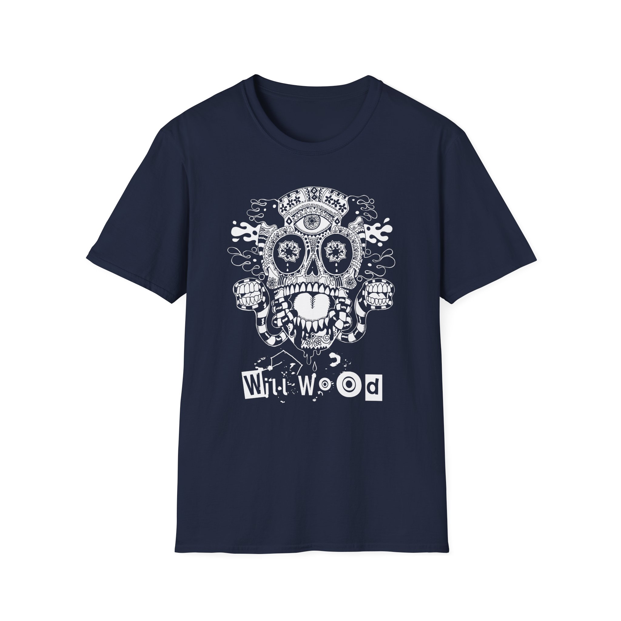 Will Wood Host Skull Unisex Softstyle T-Shirt