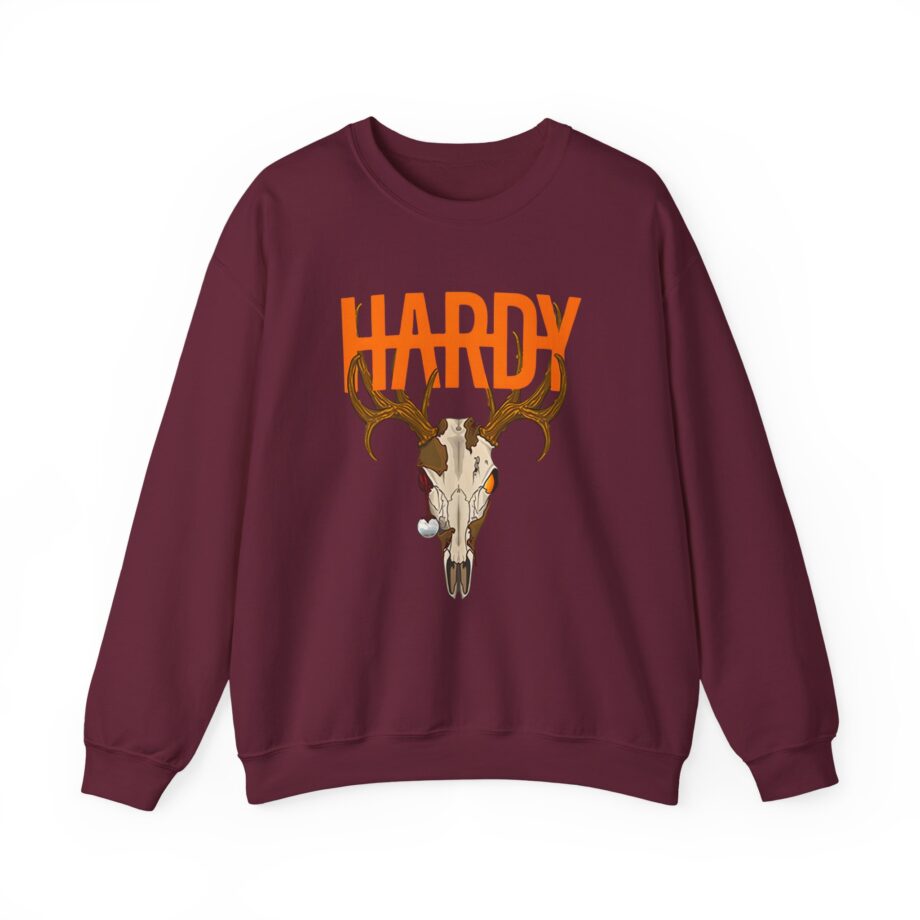 Hardy Deer Skull Unisex Heavy Blend™ Crewneck Sweatshirt